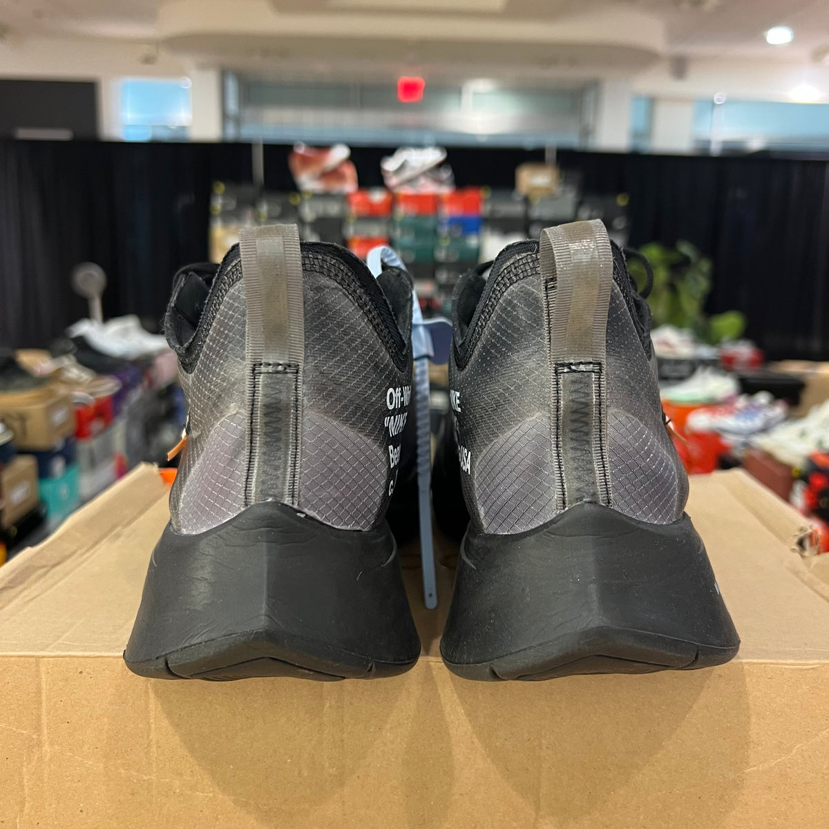 Nike Zoom Fly Off-White Black Silver used