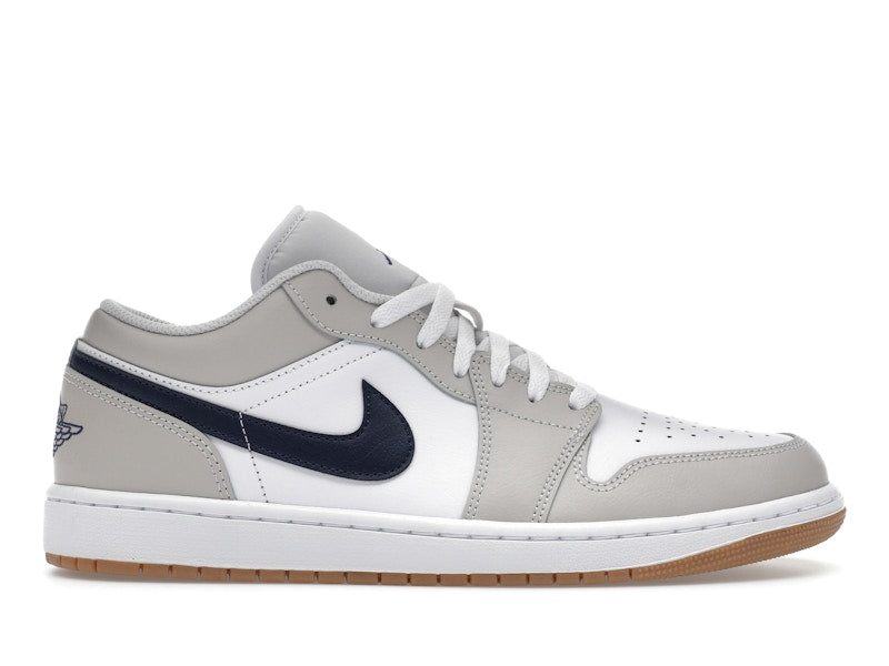 Jordan 1 Low Midnight Navy Neutral Grey SZ 9 MISSING LID
