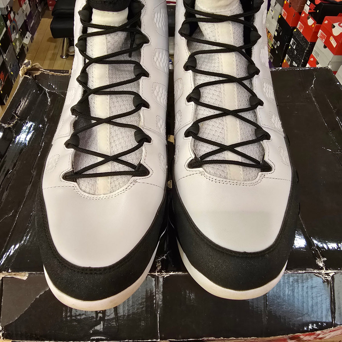 Jordan 9 Retro White Black Red (2010) USED