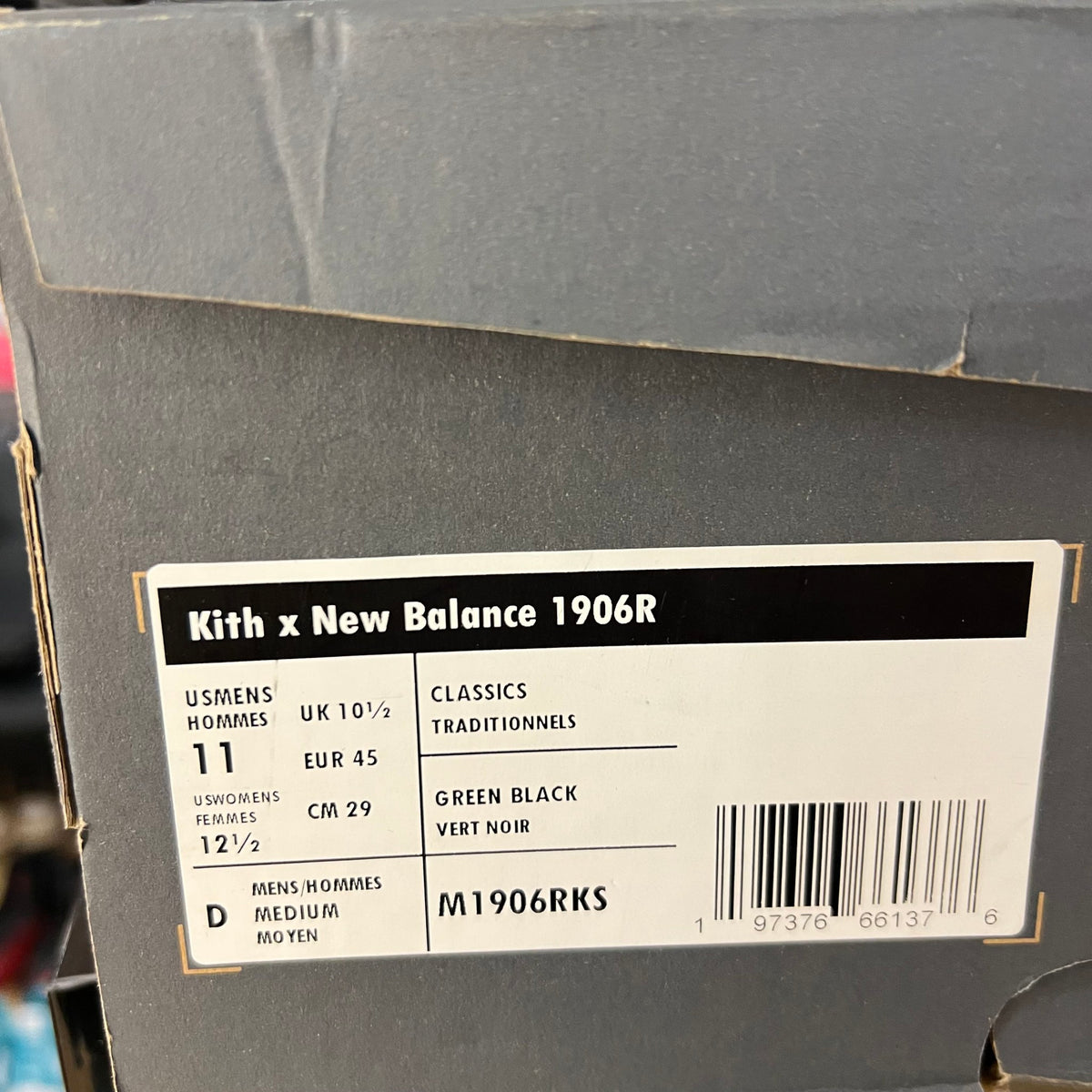 New Balance 1906R Kith Black used