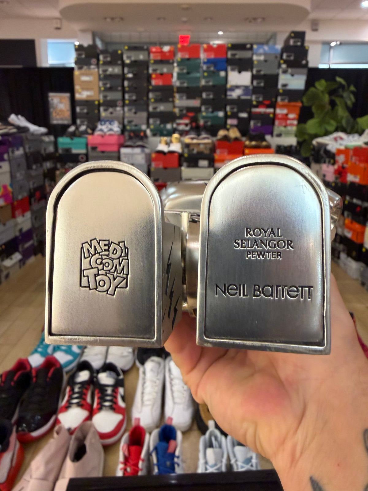 Bearbrick x Neil Barrett x Royal Selangor 400% Silver