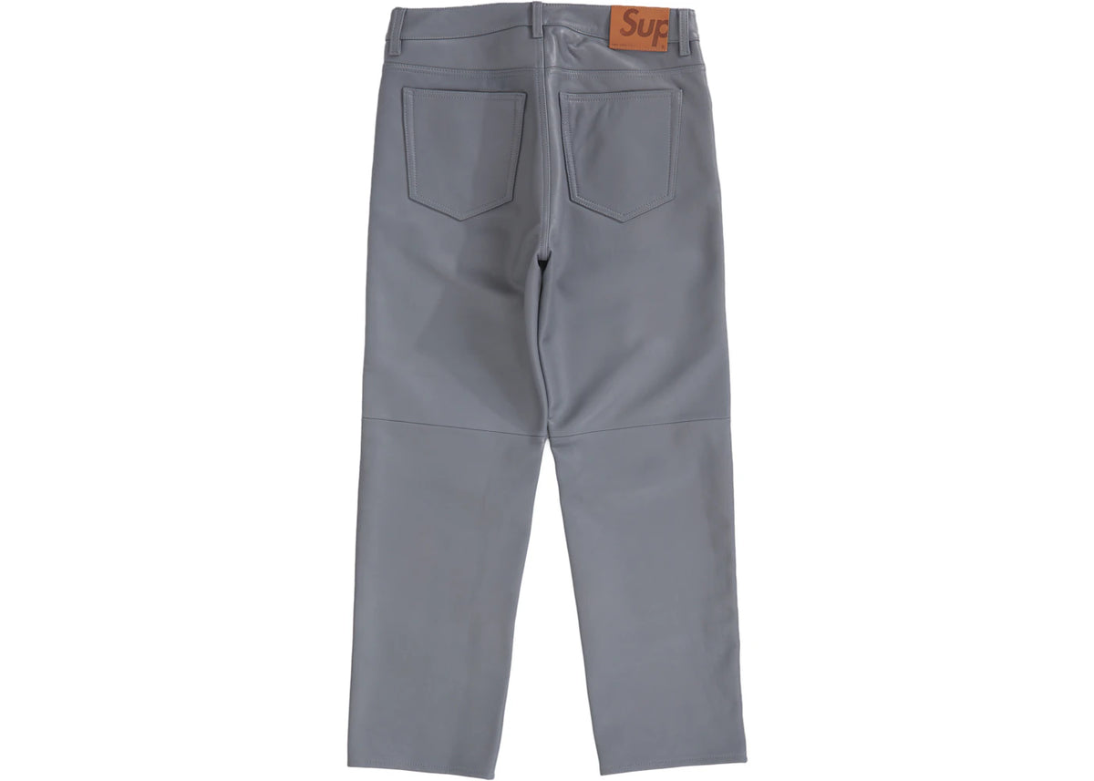 Supreme Leather 5-Pocket Jean (FW22) Grey