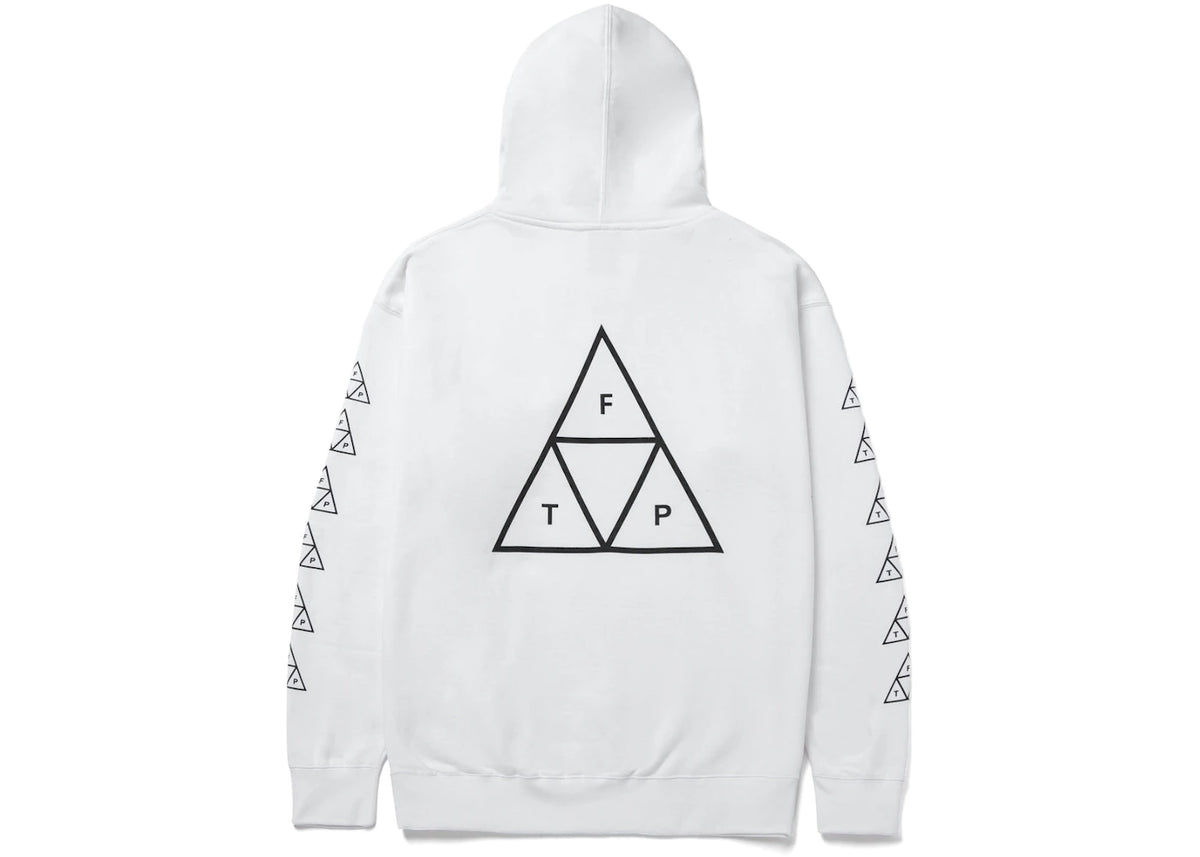 HUF x FTP Triple Triangle Pullover Hoodie White