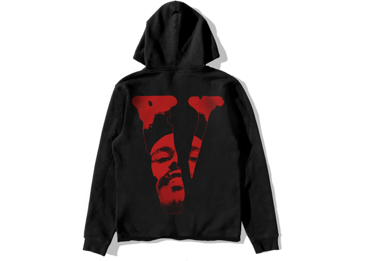 The Weeknd x Vlone After Hours Blood Drip Pullover Hood Black(used)