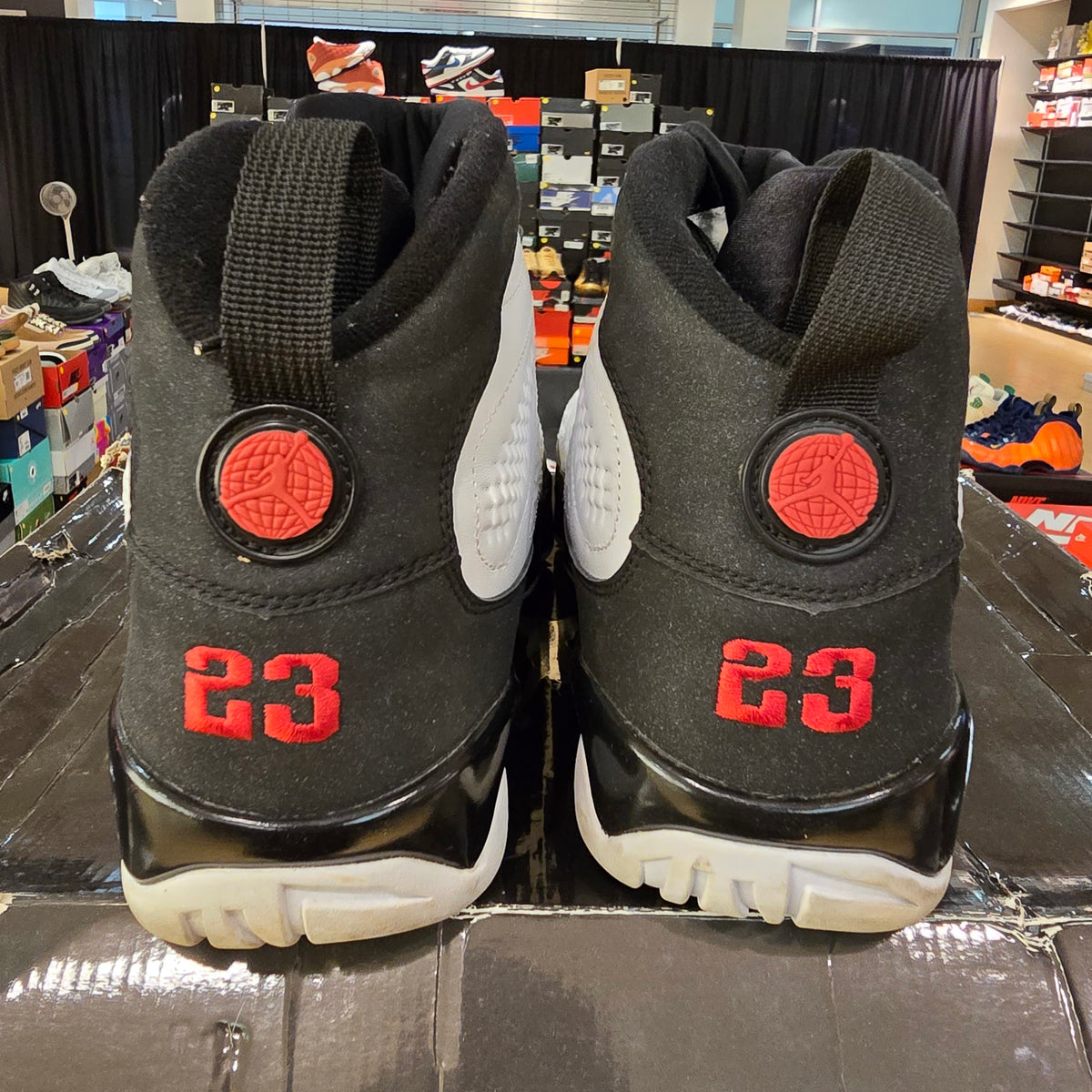 Jordan 9 Retro White Black Red (2010) USED