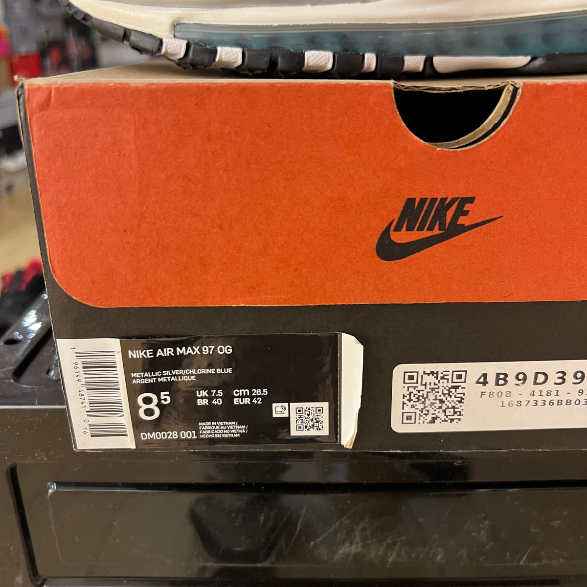 Nike Air Max 97 Metallic Silver Chlorine Blue