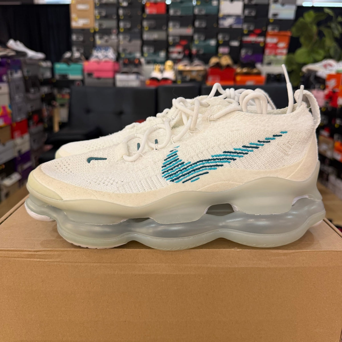 Nike Air Max Scorpion FK White Geode Teal Used VNDS