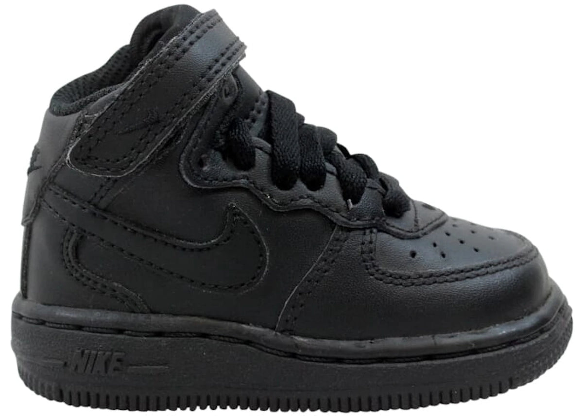 Nike Air Force 1 Mid Black Black  (TD)