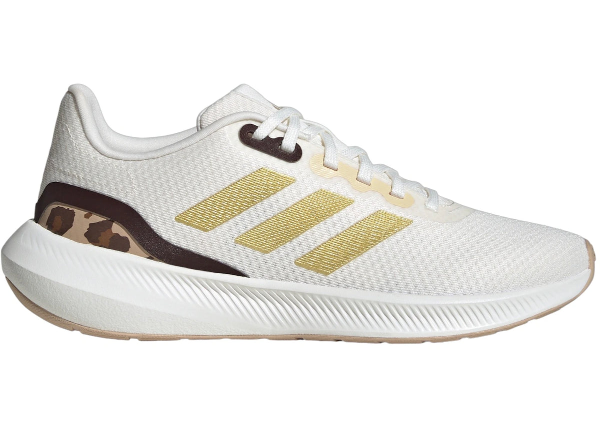 adidas Runfalcon 3 Core White Gold Metallic Magic Beige (Women's)