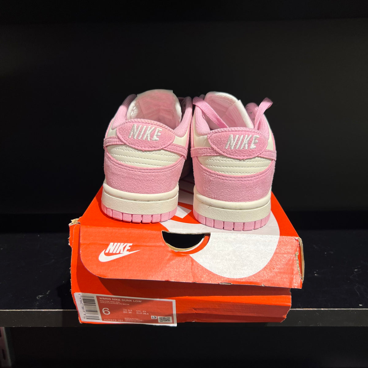 Nike Dunk Low Next Nature Pink Rise Sail (Women's) damaged box