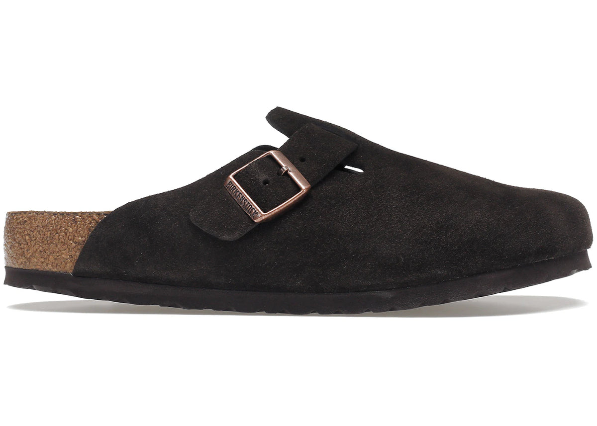 Birkenstock Boston Soft Footbed Suede Mocca