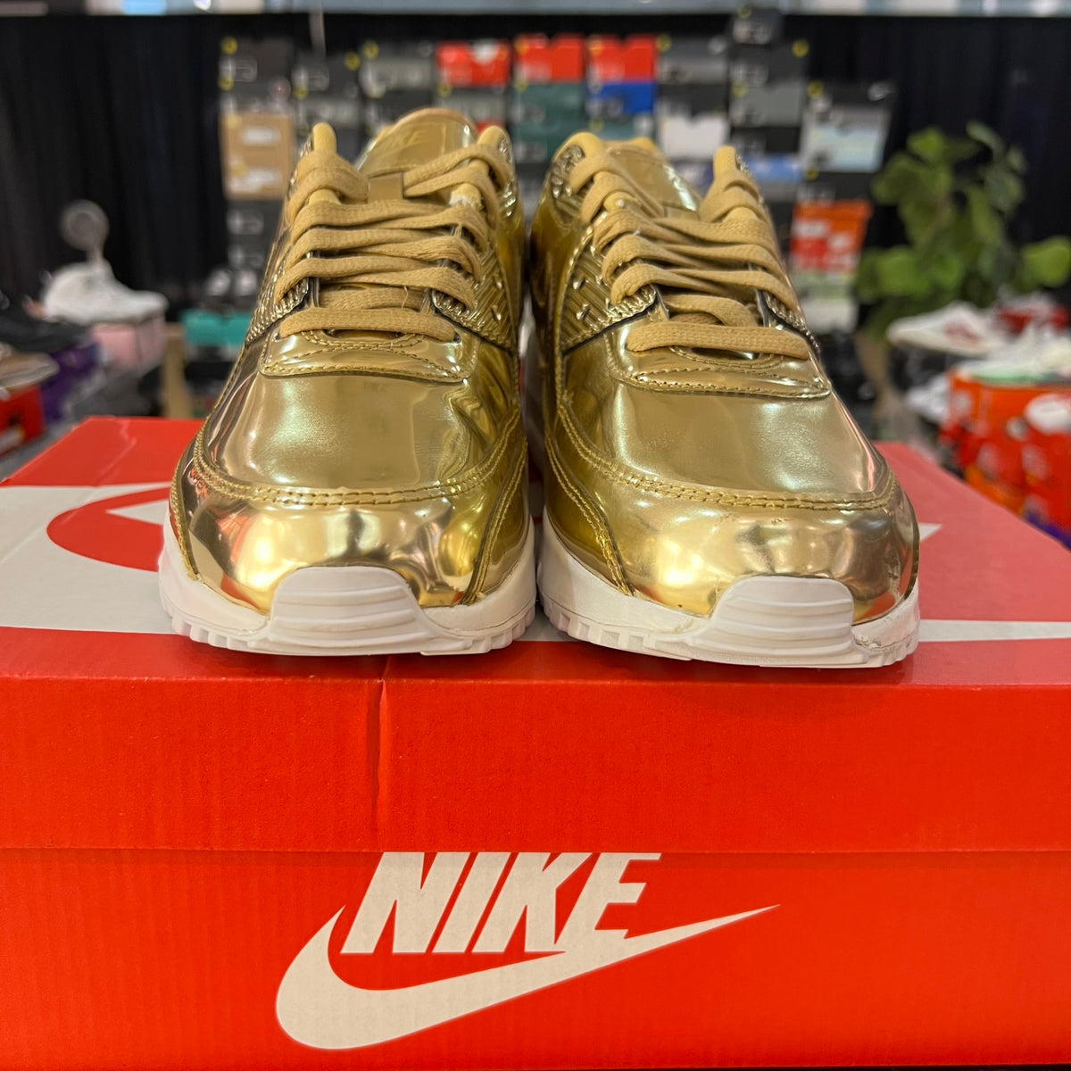 Nike Air Max 90 Metallic Gold (2020) (Women's) used