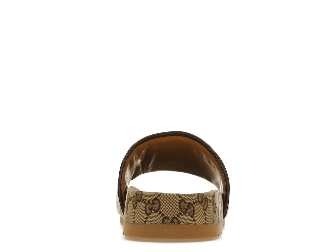 Gucci GG Slide Beige Canvas