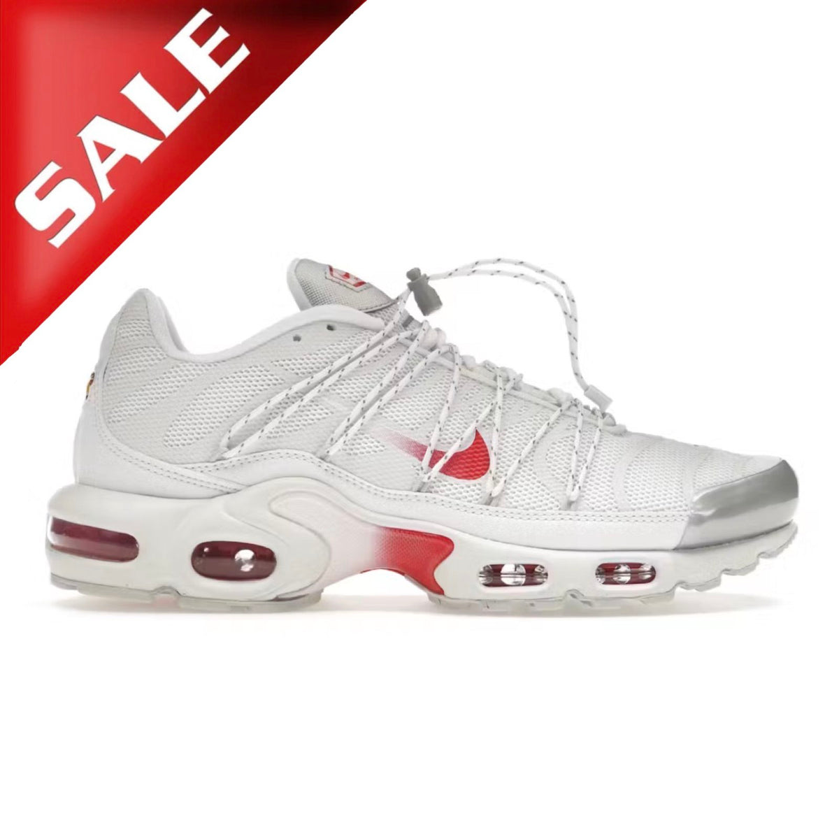 Nike Air Max Plus Lace Utility White University Red (Women's)