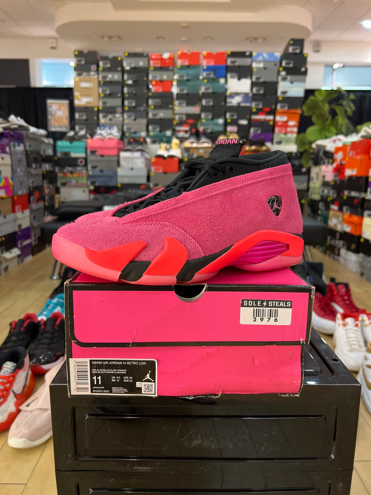 Jordan 14 Retro Low Shocking Pink (Women's) b grade