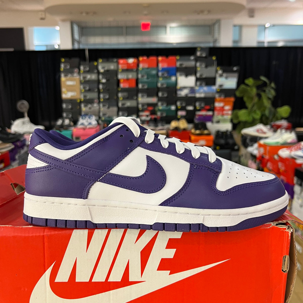 Nike Dunk Low Championship Court Purple used damaged box 