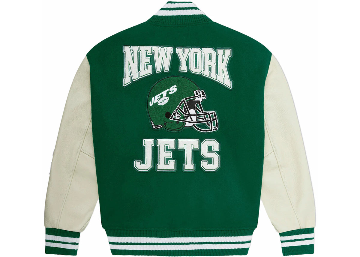 OVO x NFL New York Jets Varsity Jacket Green