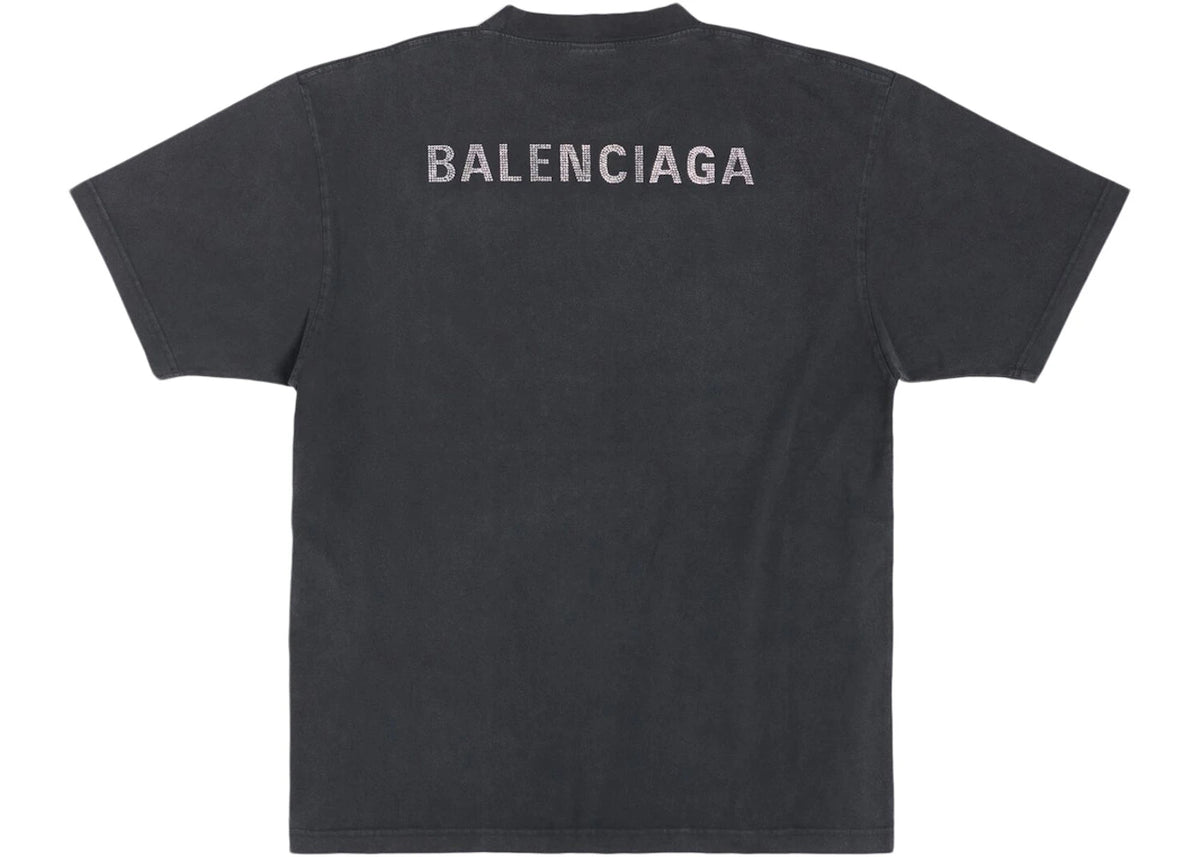Balenciaga Back Large Fit T-shirt Black