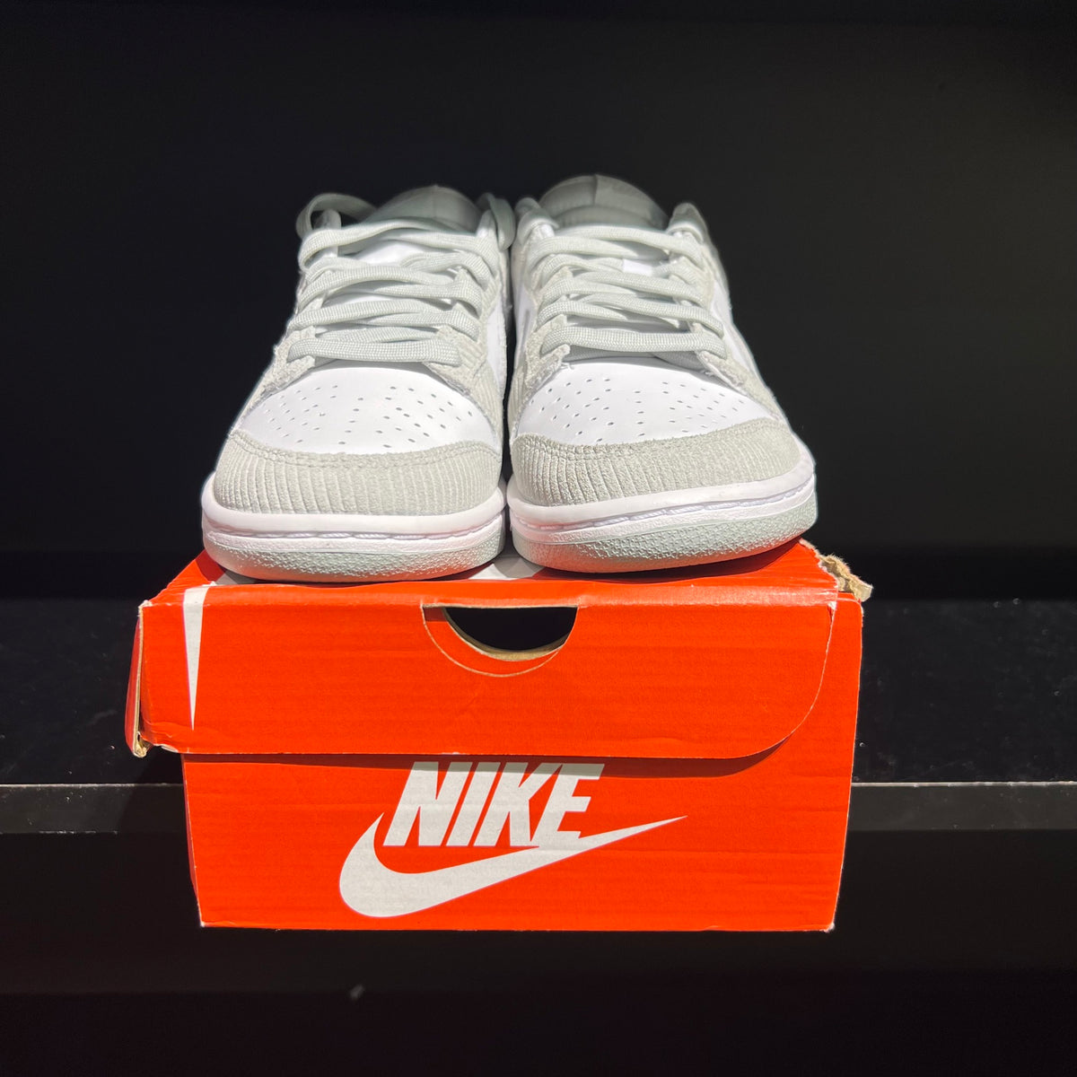 Nike Dunk Low Light Silver Corduroy (Women's) used