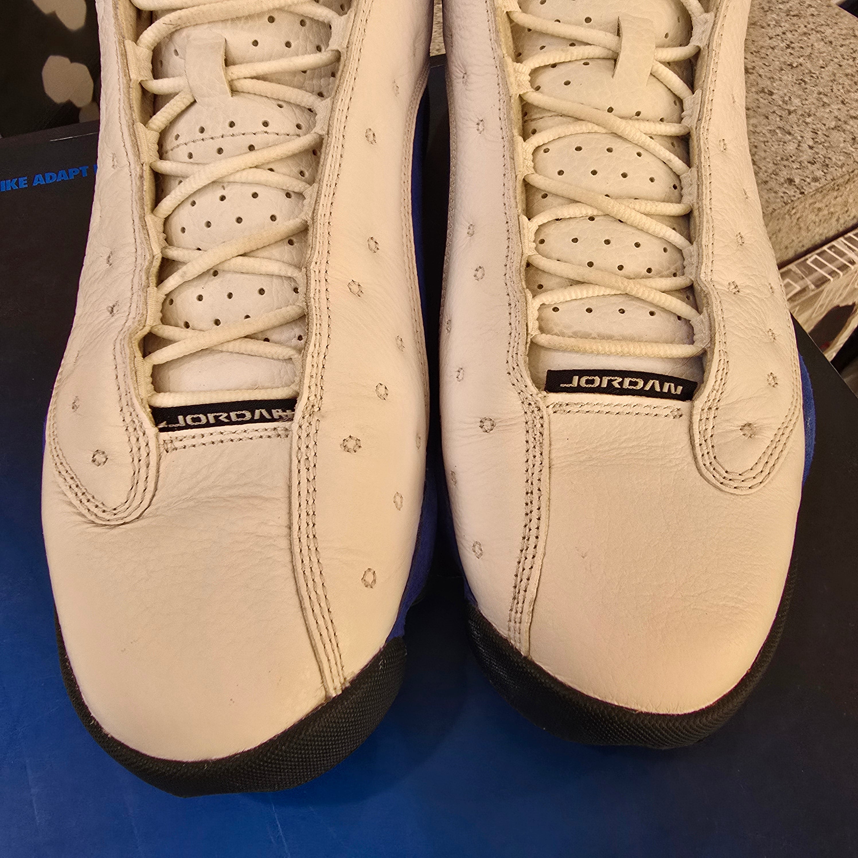 Jordan 13 Retro White Hyper Royal Black SZ 12 USED