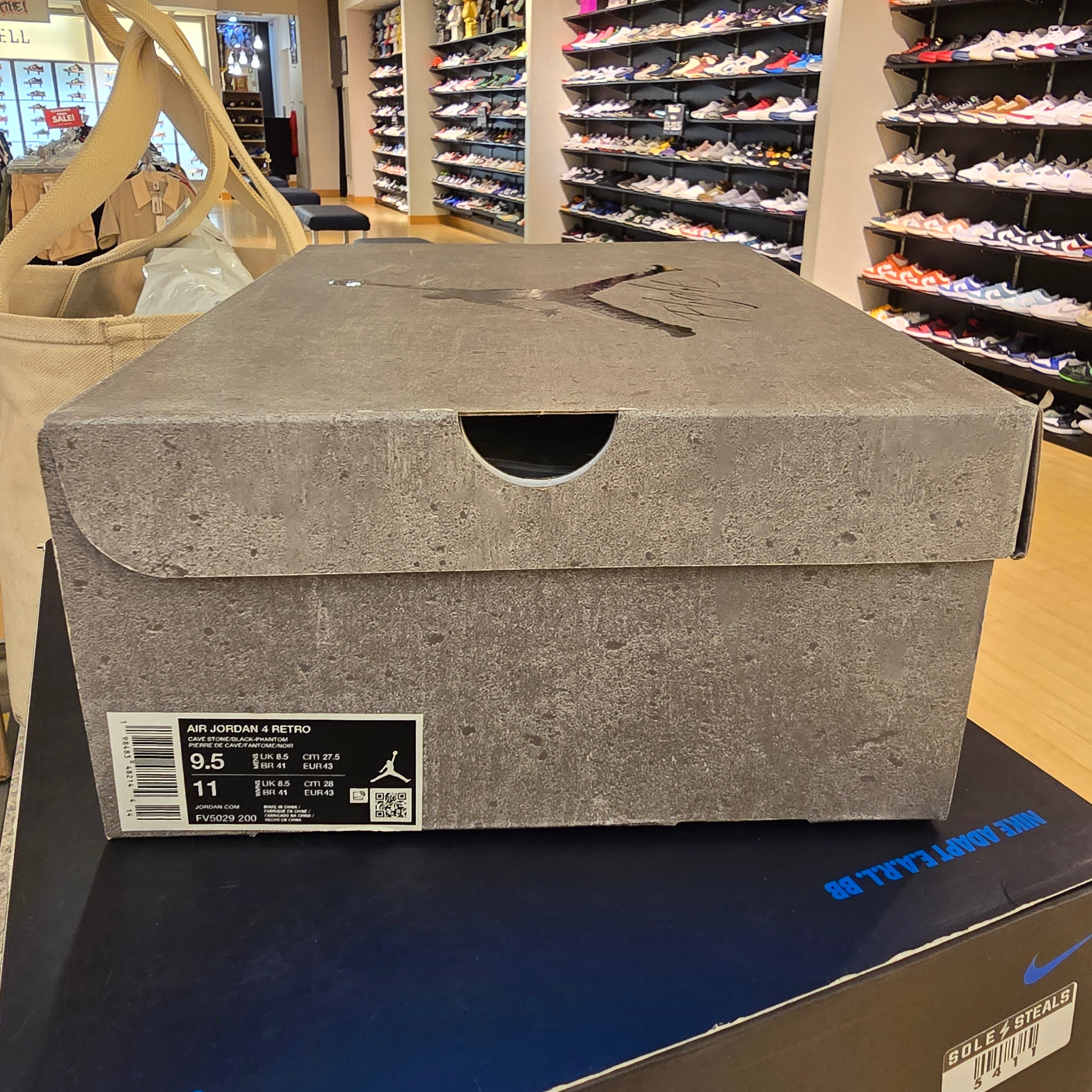 Jordan 4 Retro Cave Stone SZ 9.5