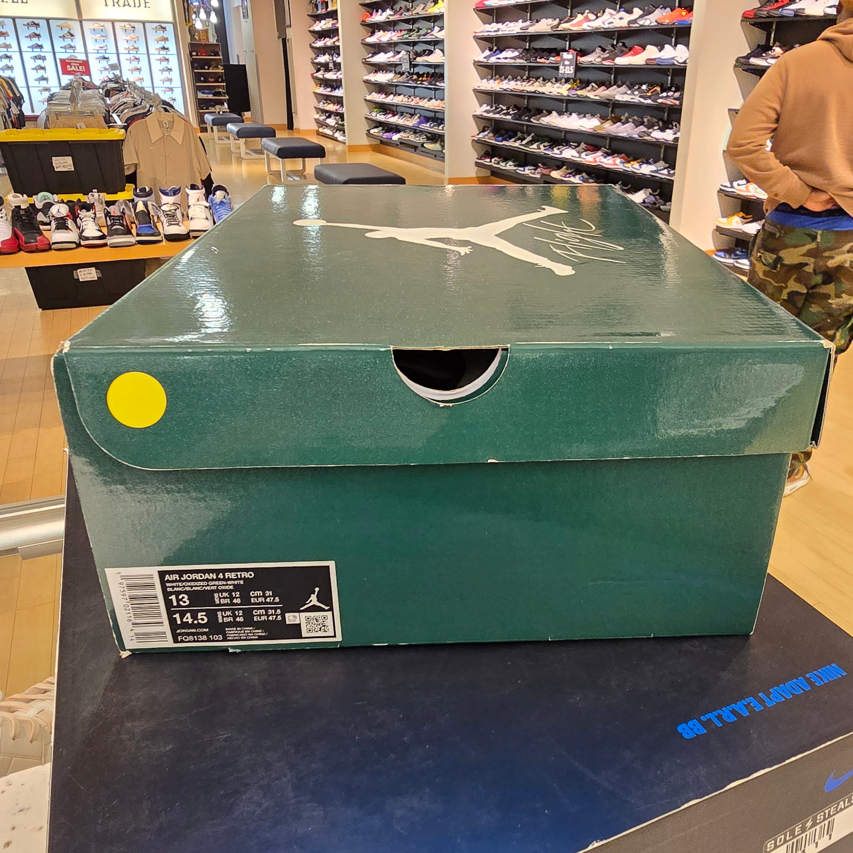 Jordan 4 Retro Oxidized Green SZ 13 USED