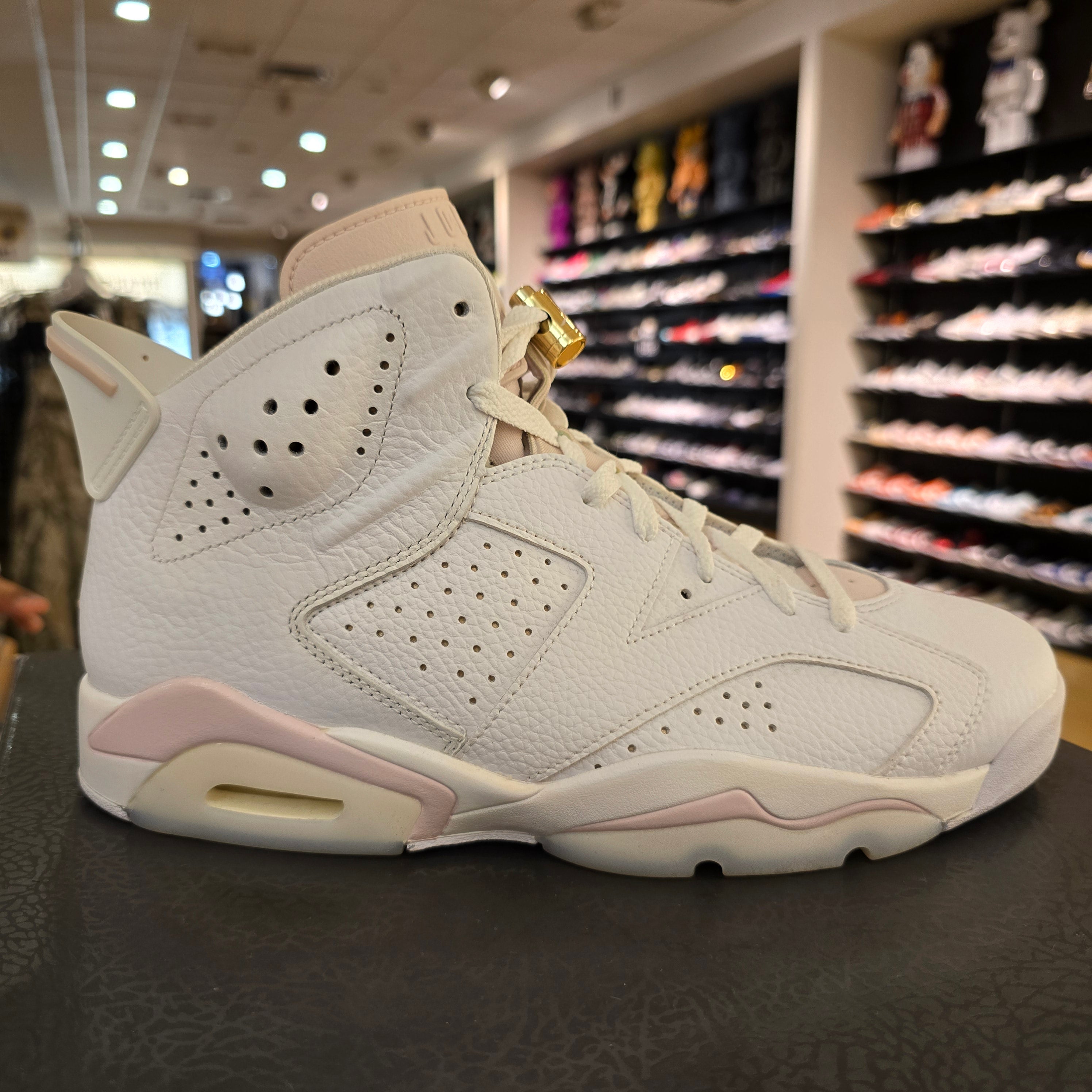 Jordan 6 Retro Gold Hoops (Women's) SZ 11.5/10M USED