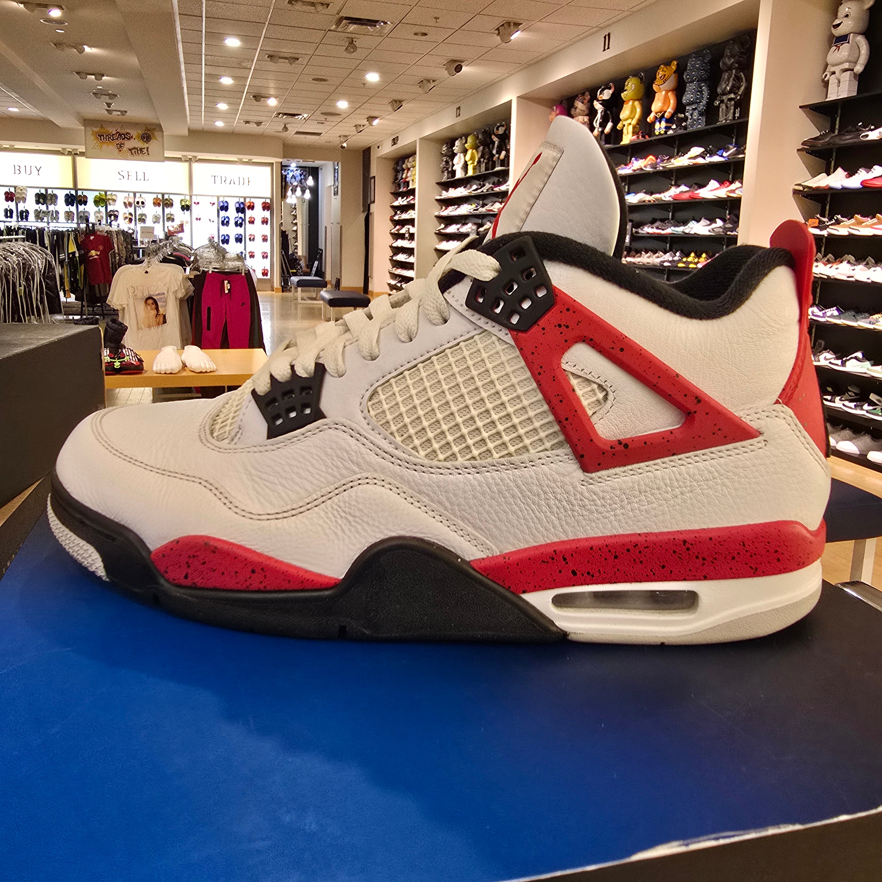 Jordan 4 Retro Red Cement SZ 10 USED NO BOX
