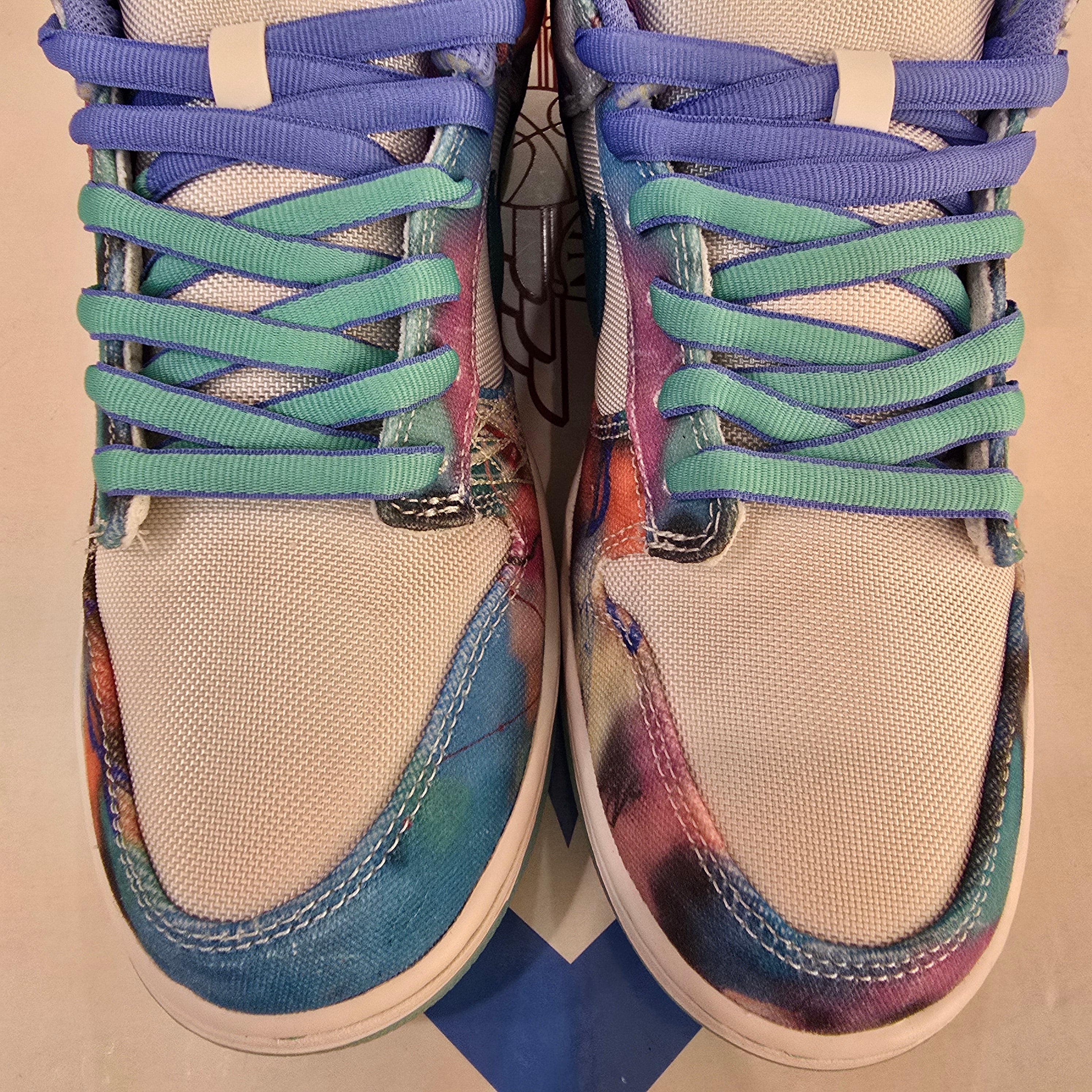 Nike SB Dunk Low Futura Laboratories Bleached Aqua SZ 10