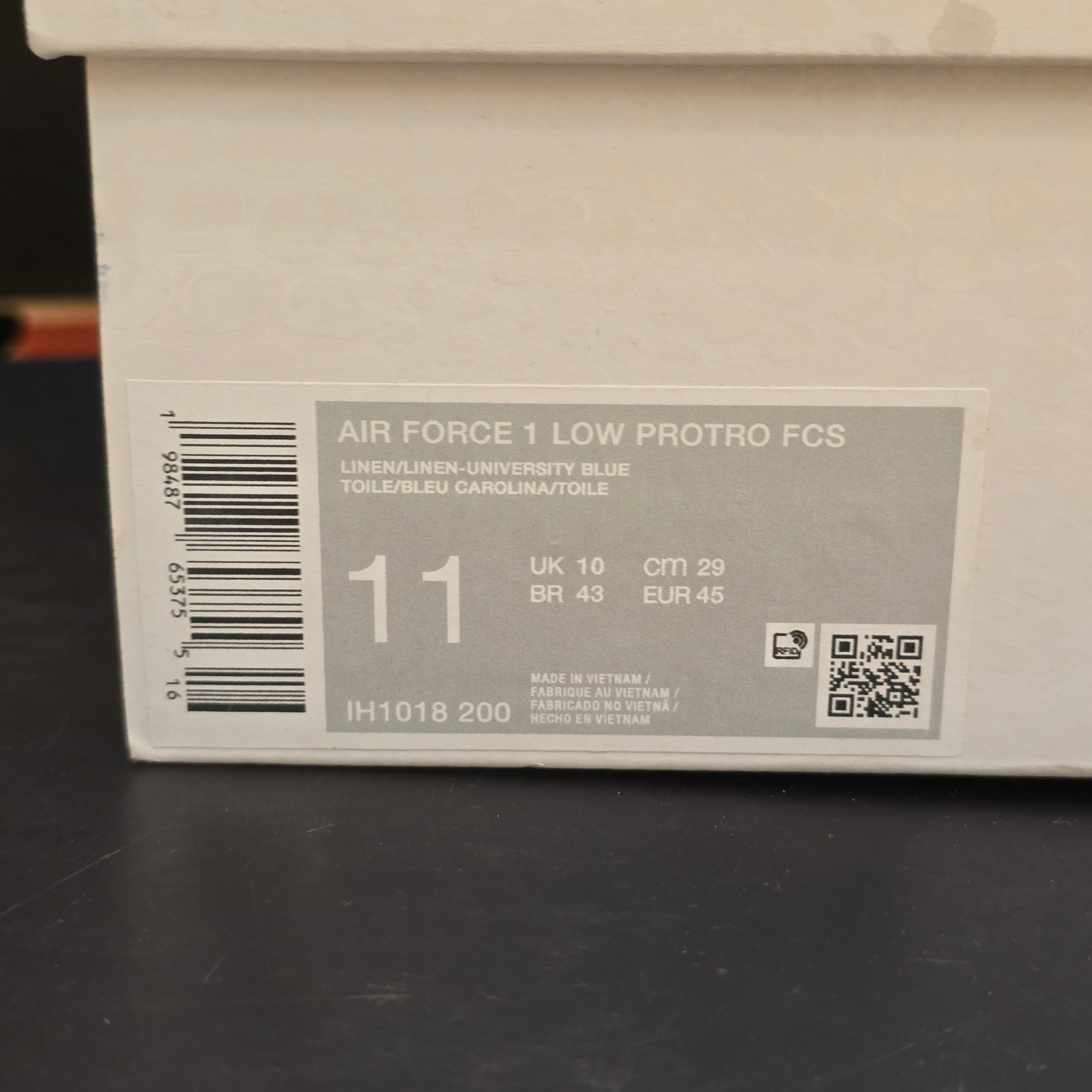 Nike Air Force 1 Low Protro Kobe Bryant Linen SZ 11 WORN 1X