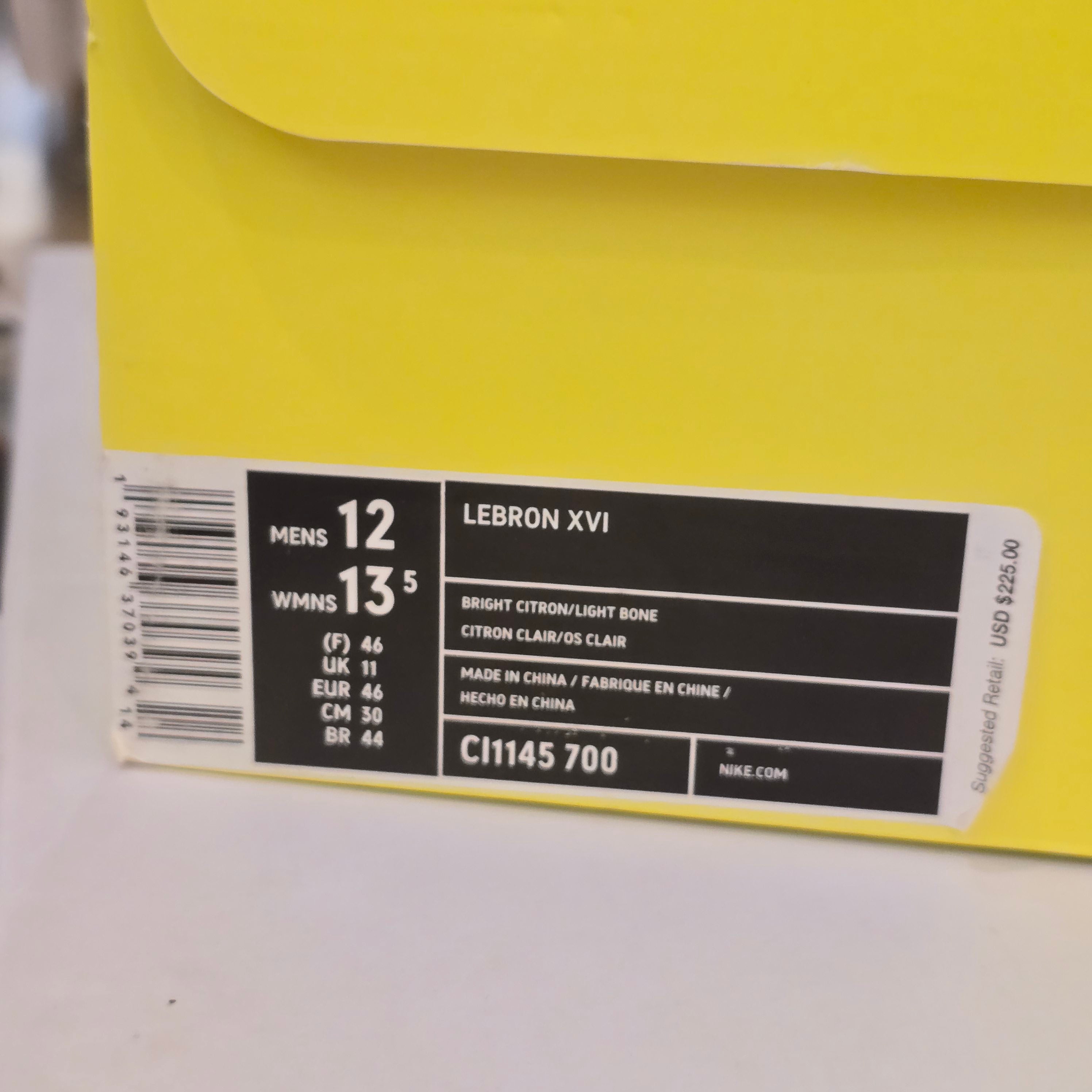 Nike Lebron 16 Harlem Fashion Row Harlem Stage SZ 12 USED