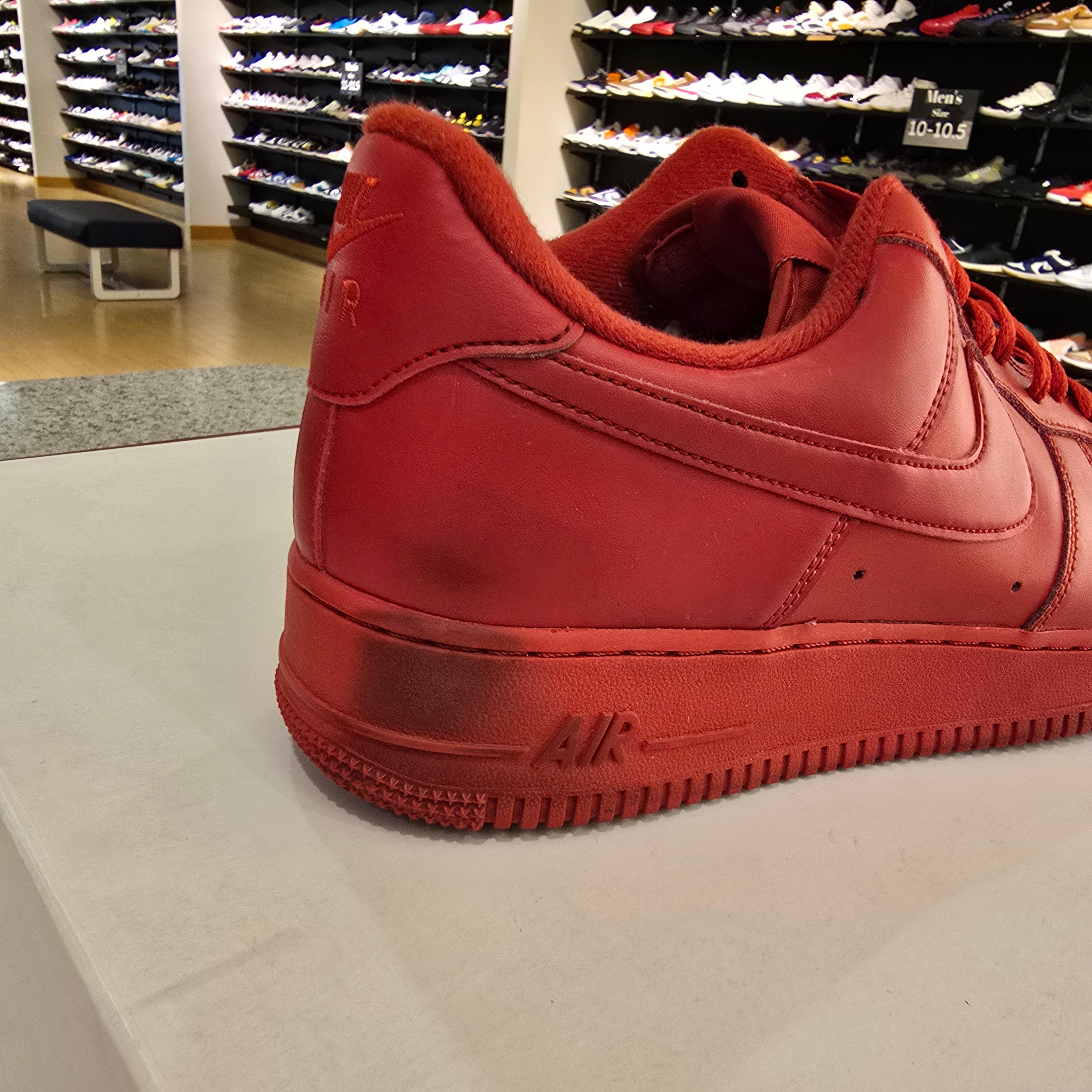 Nike Air Force 1 Low Triple Red SZ 12 USED NO BOX
