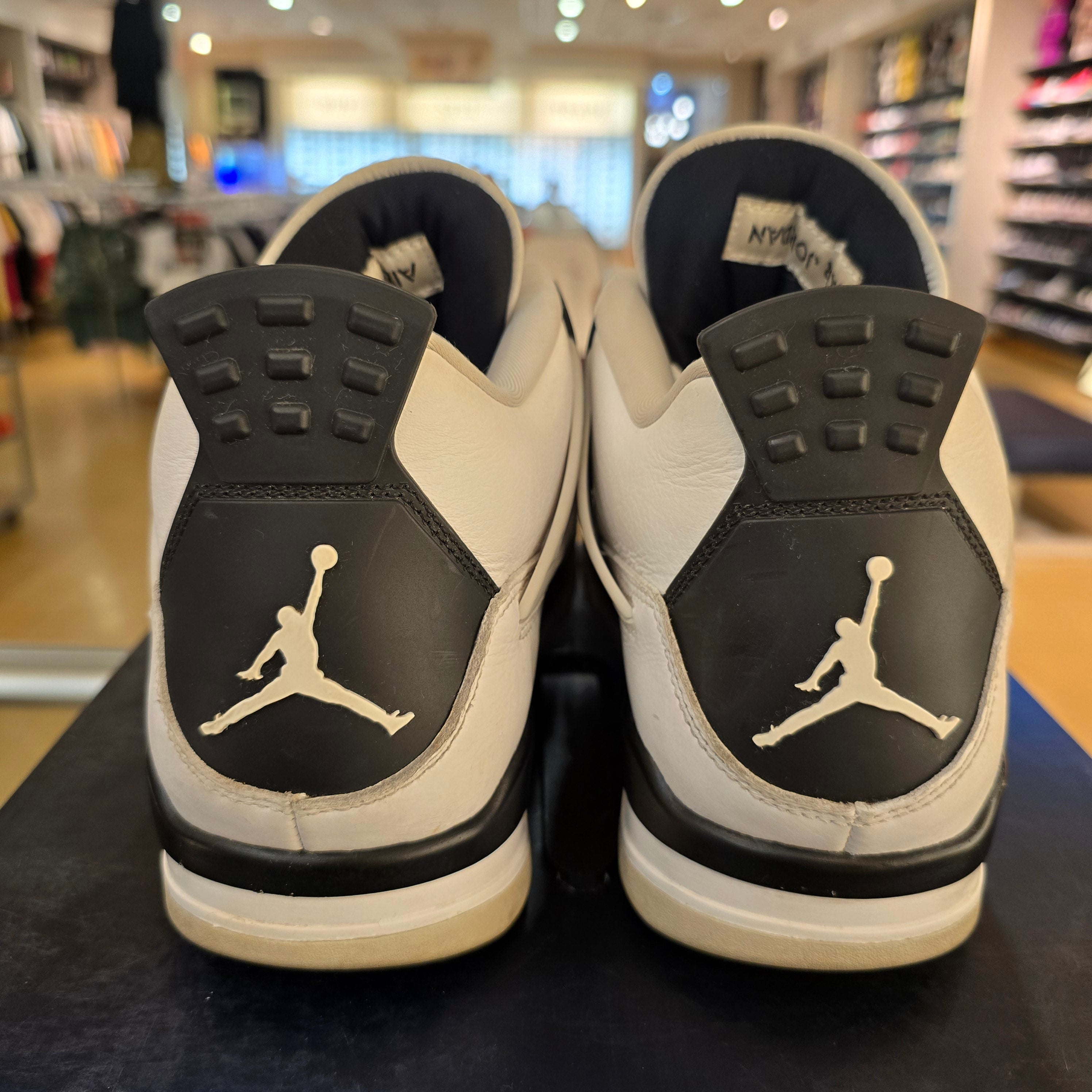 Jordan 4 Retro Military Black SZ 11.5 USED NO BOX
