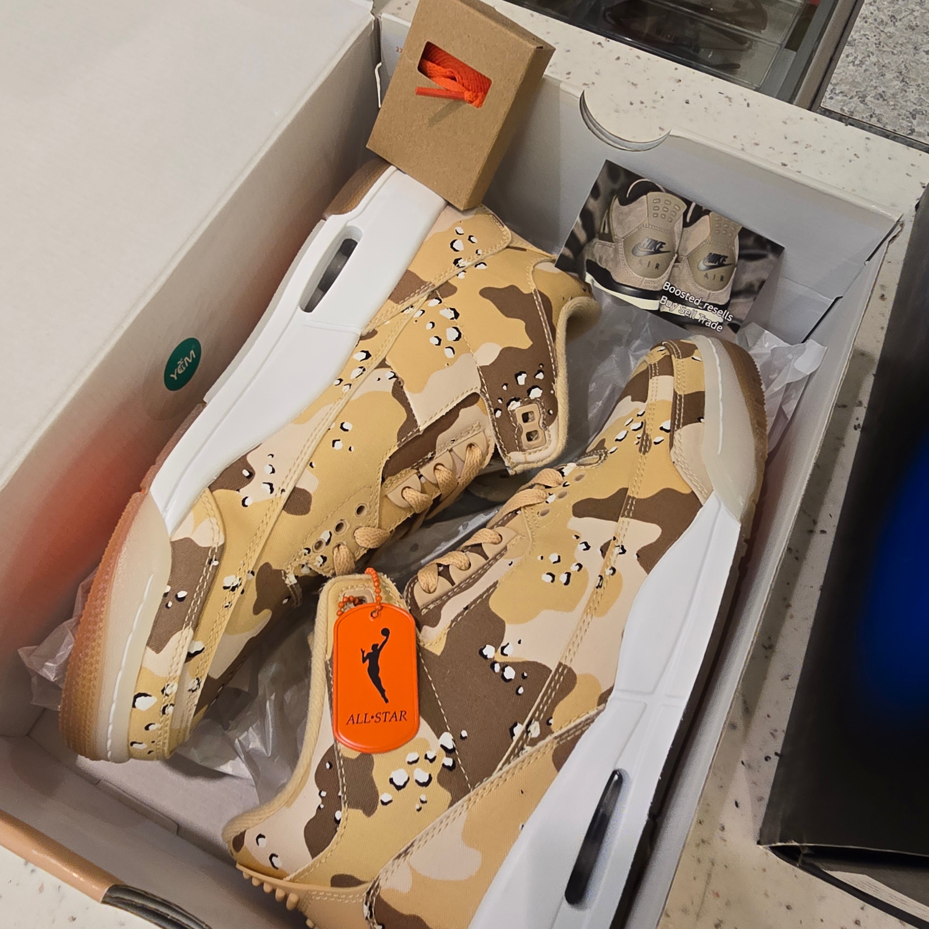 Jordan 3 Retro WNBA Desert Camo (Women's) SZ 9.5/8M