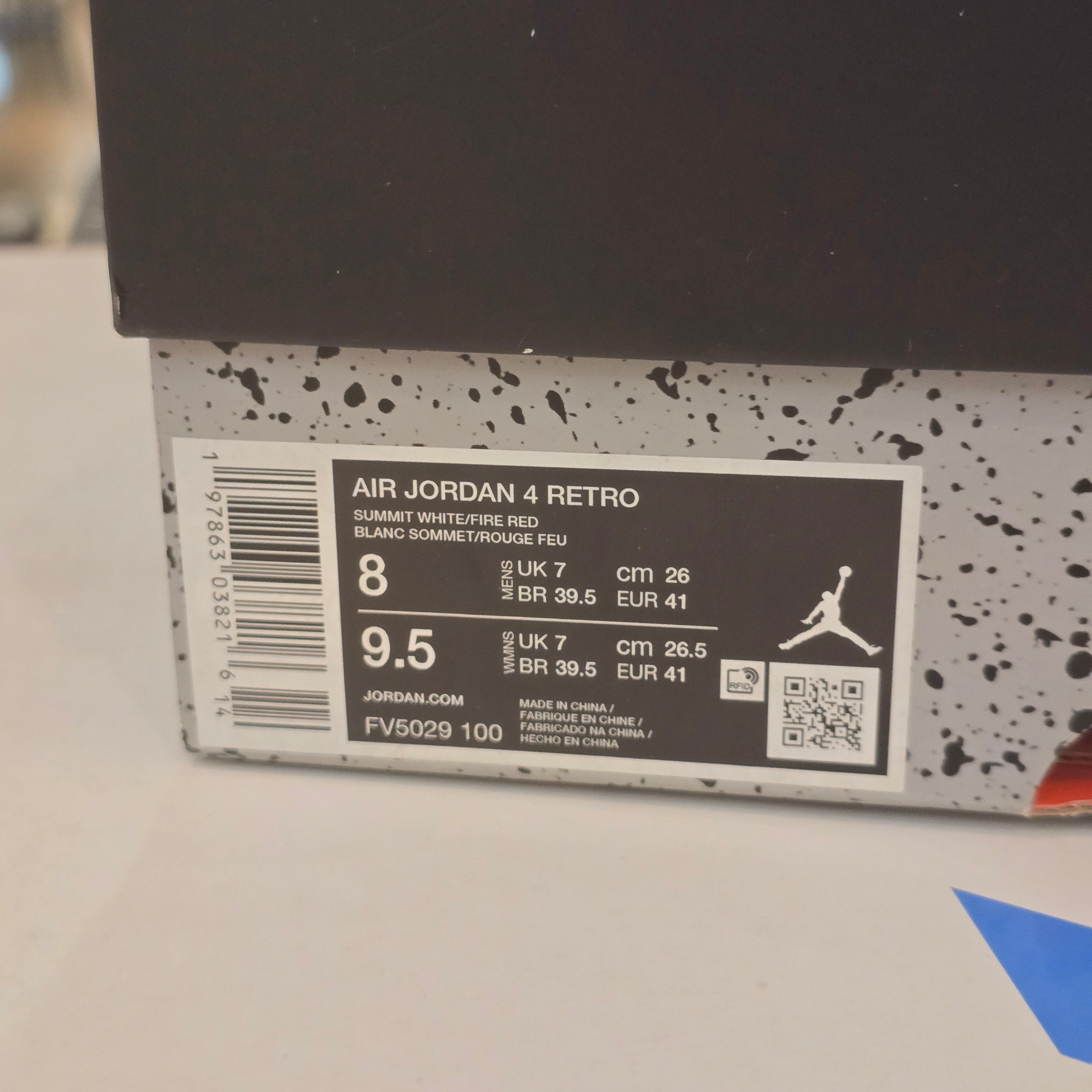 Jordan 4 Retro White Cement (2025) SZ 8