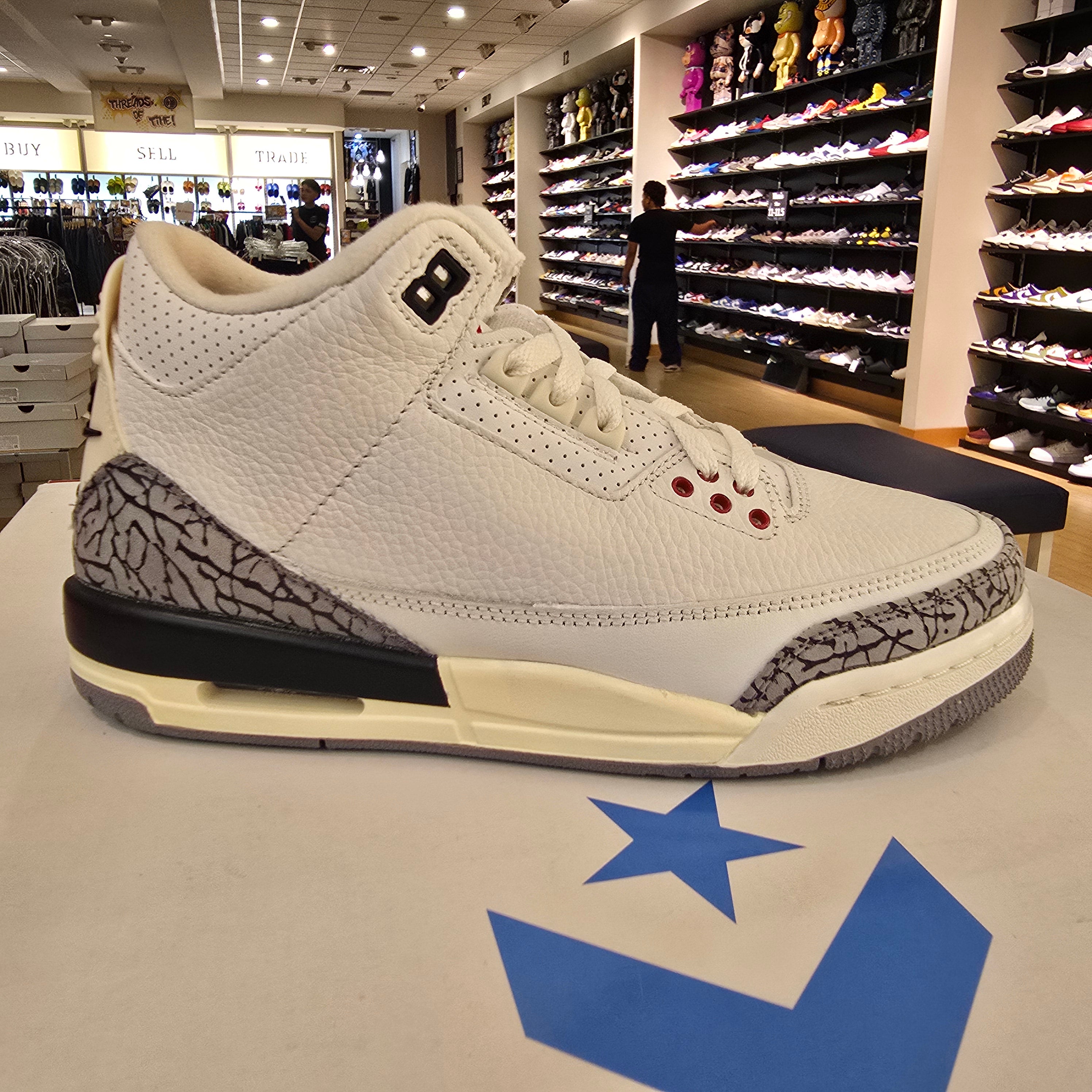 Jordan 3 Retro White Cement Reimagined (GS) SZ 7Y