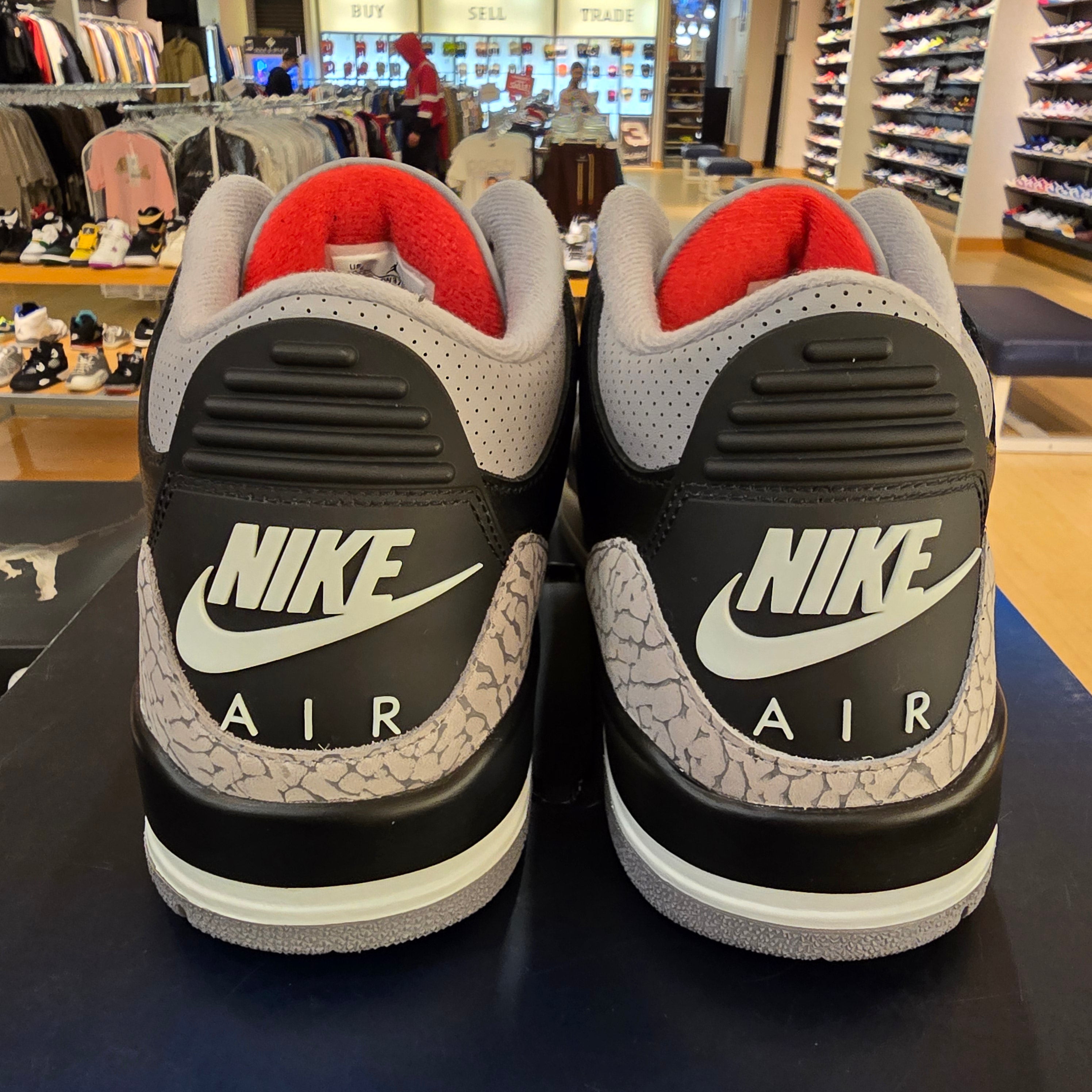 Jordan 3 Retro Black Cement (2024) SZ 10.5 USED NO BOX