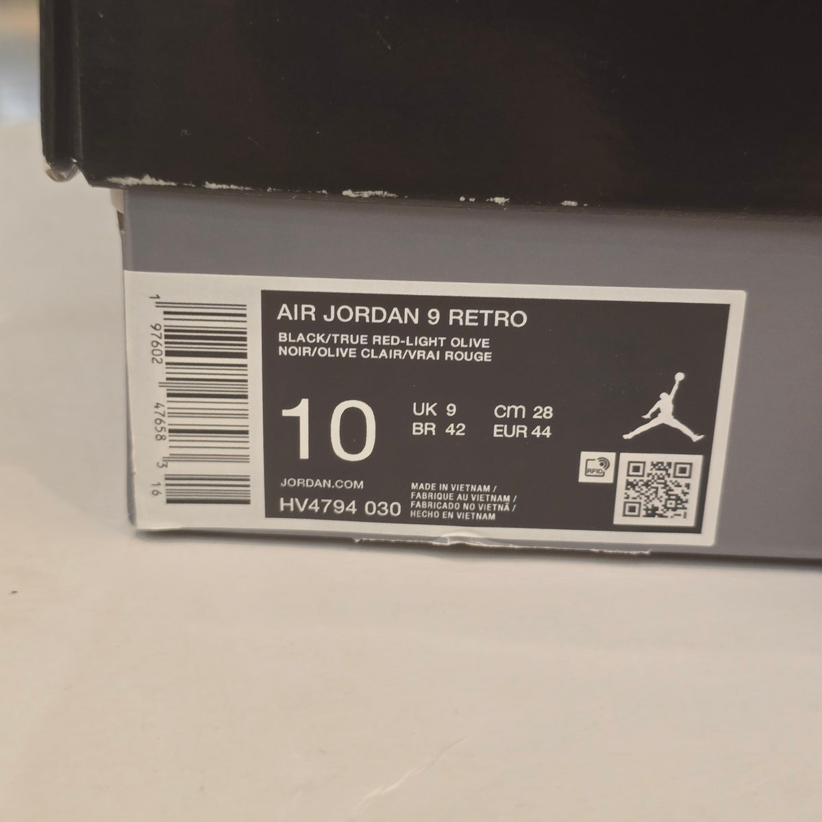 Jordan 9 Retro Olive (2024) SZ 10