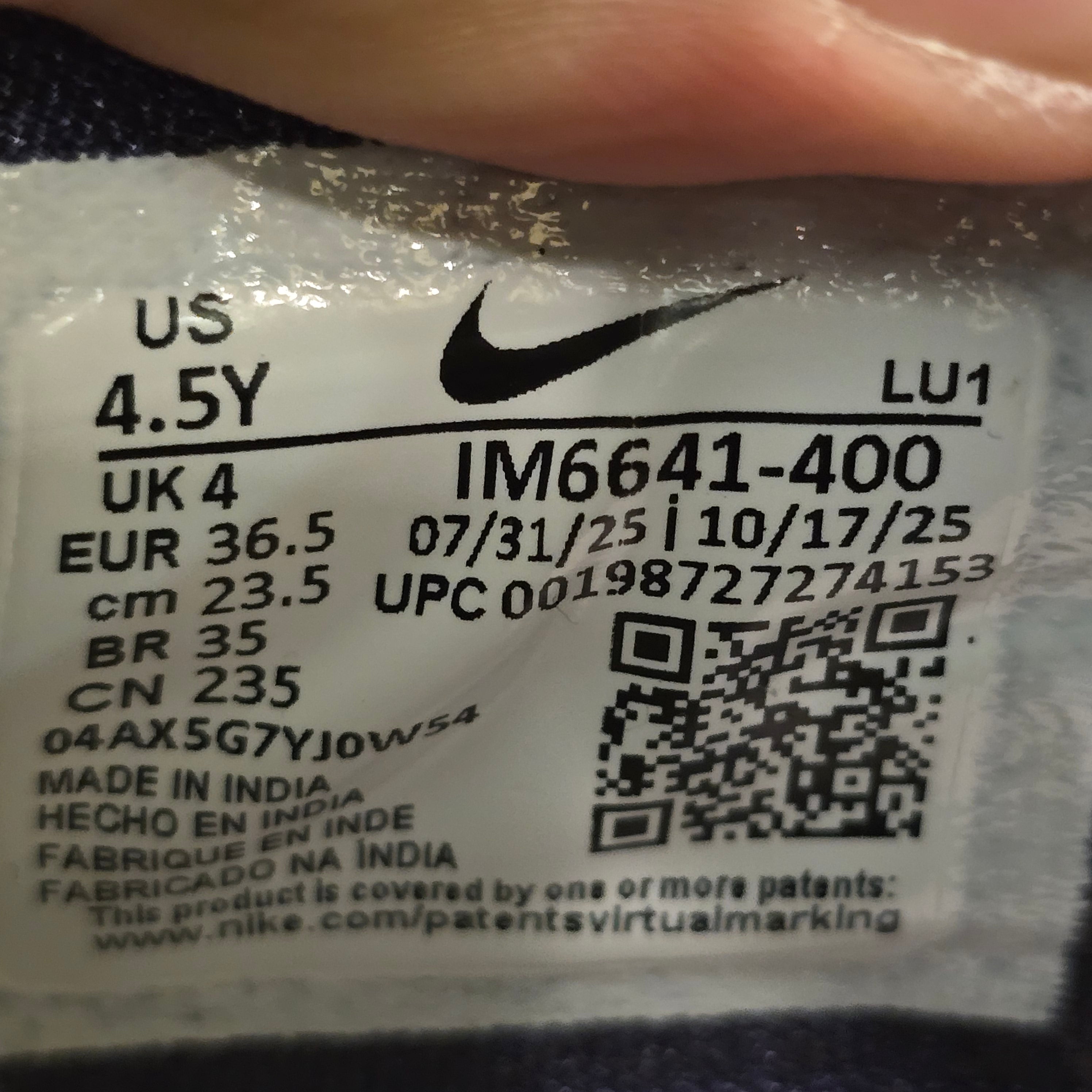 Nike Kobe 9 EM Low Fade (GS) SZ 4.5Y MISSING LID