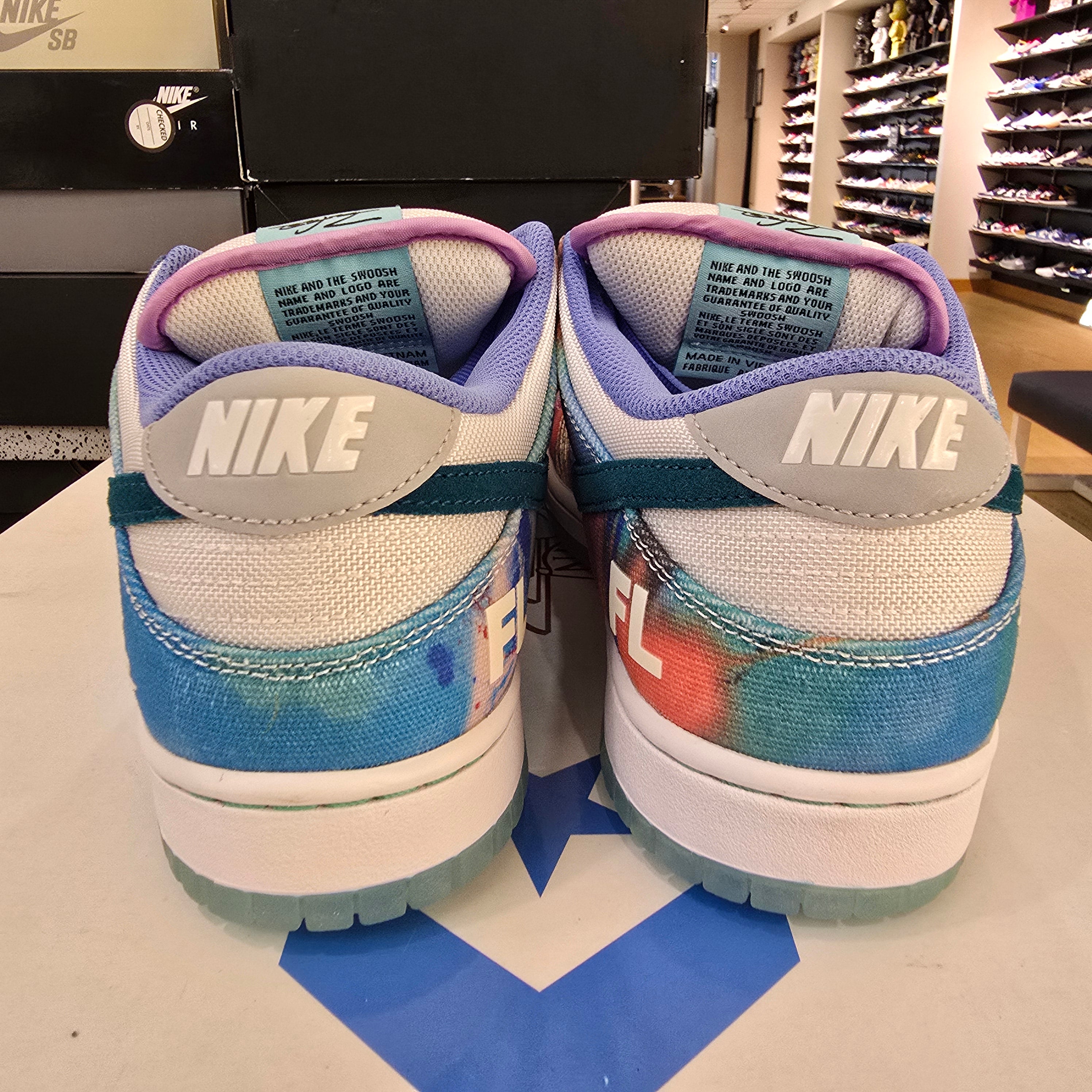 Nike SB Dunk Low Futura Laboratories Bleached Aqua SZ 10