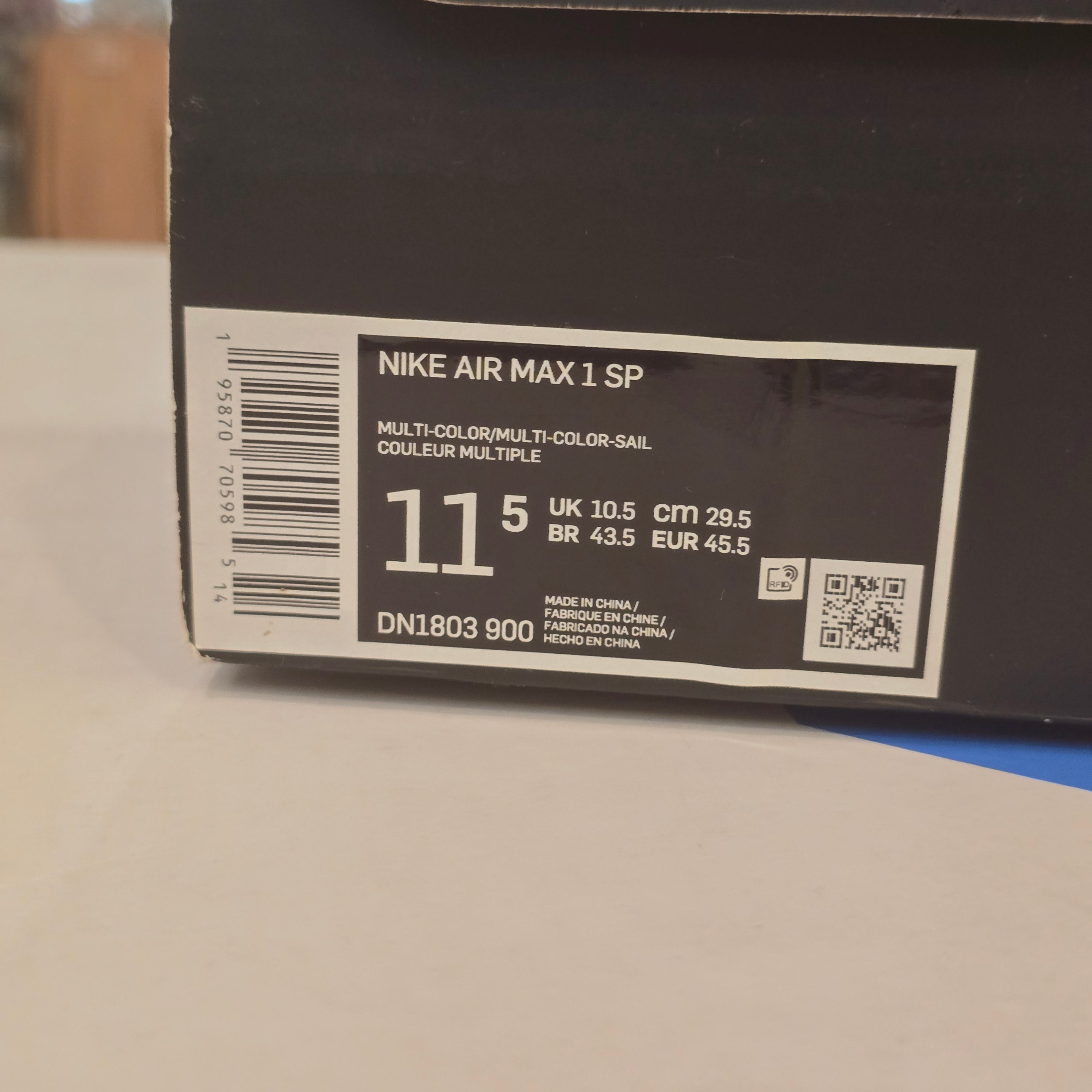 Nike Air Max 1 SP Concepts Heavy SZ 11.5
