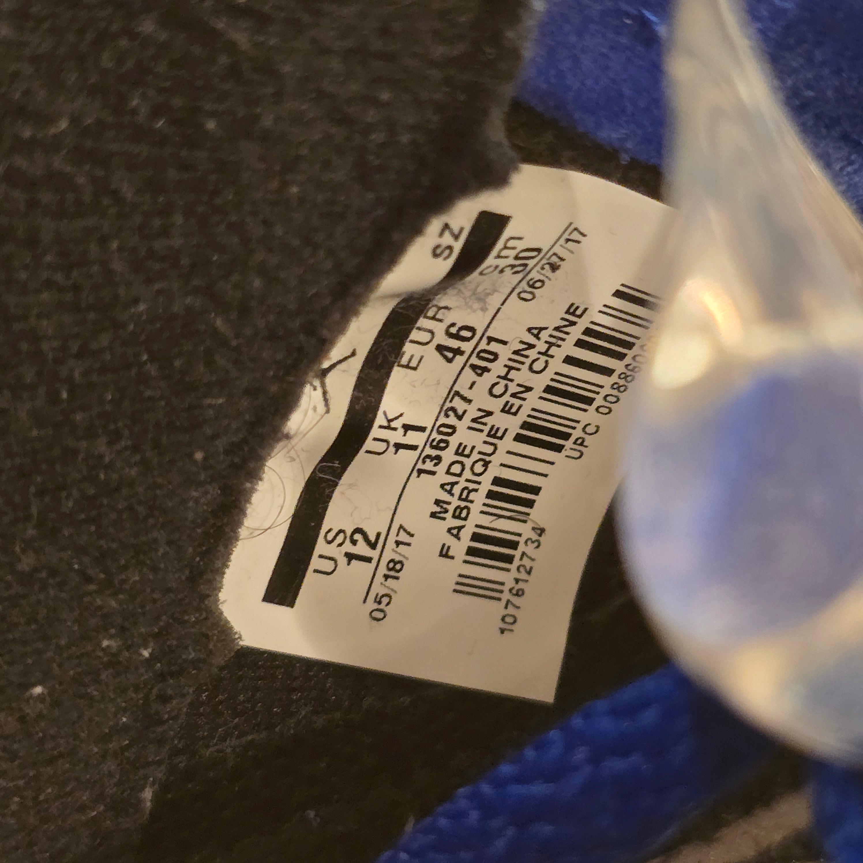 Jordan 5 Retro Blue Suede SZ 12 USED NO BOX