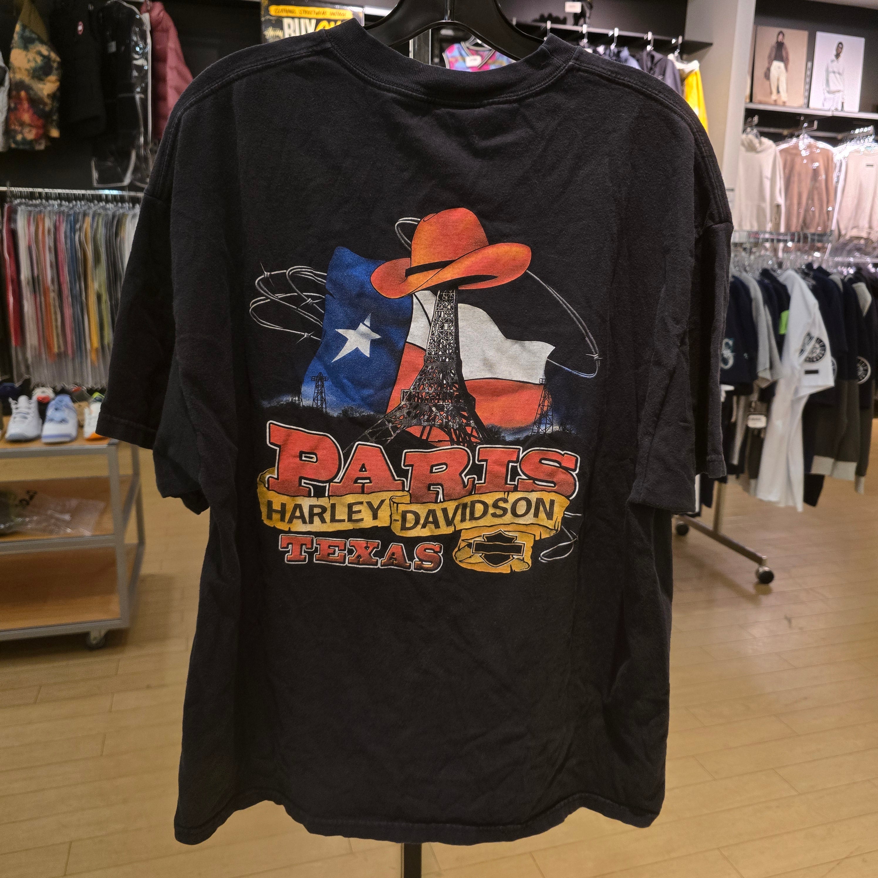 Harley Paris Texas Destination Tee Black Size XL