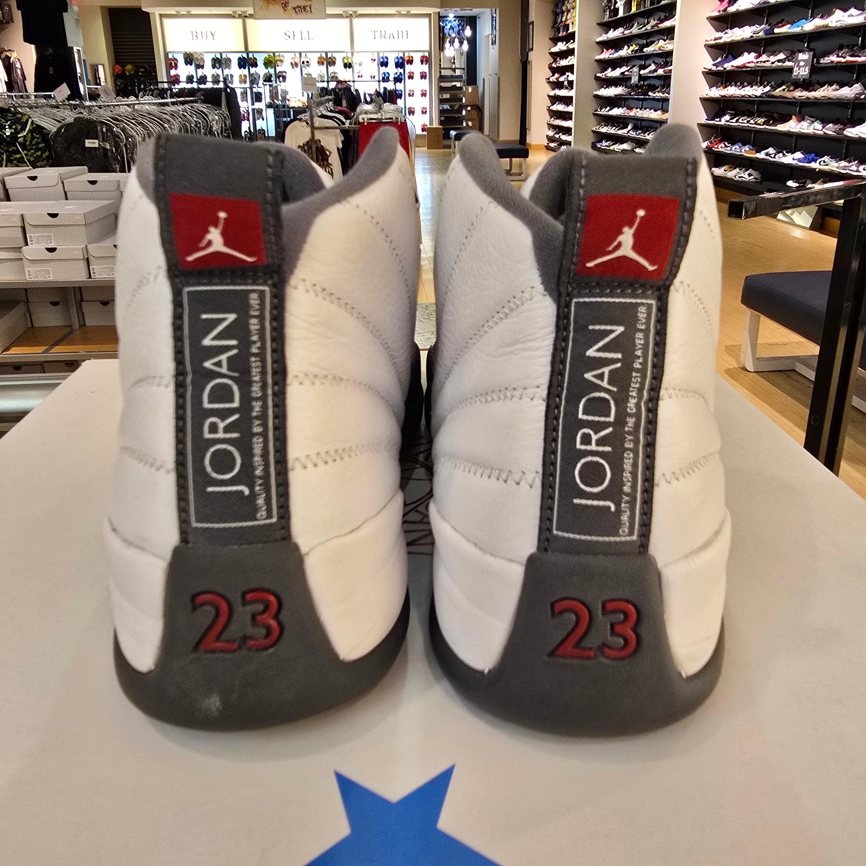 Jordan 12 Retro White Dark Grey SZ 12 USED NO BOX