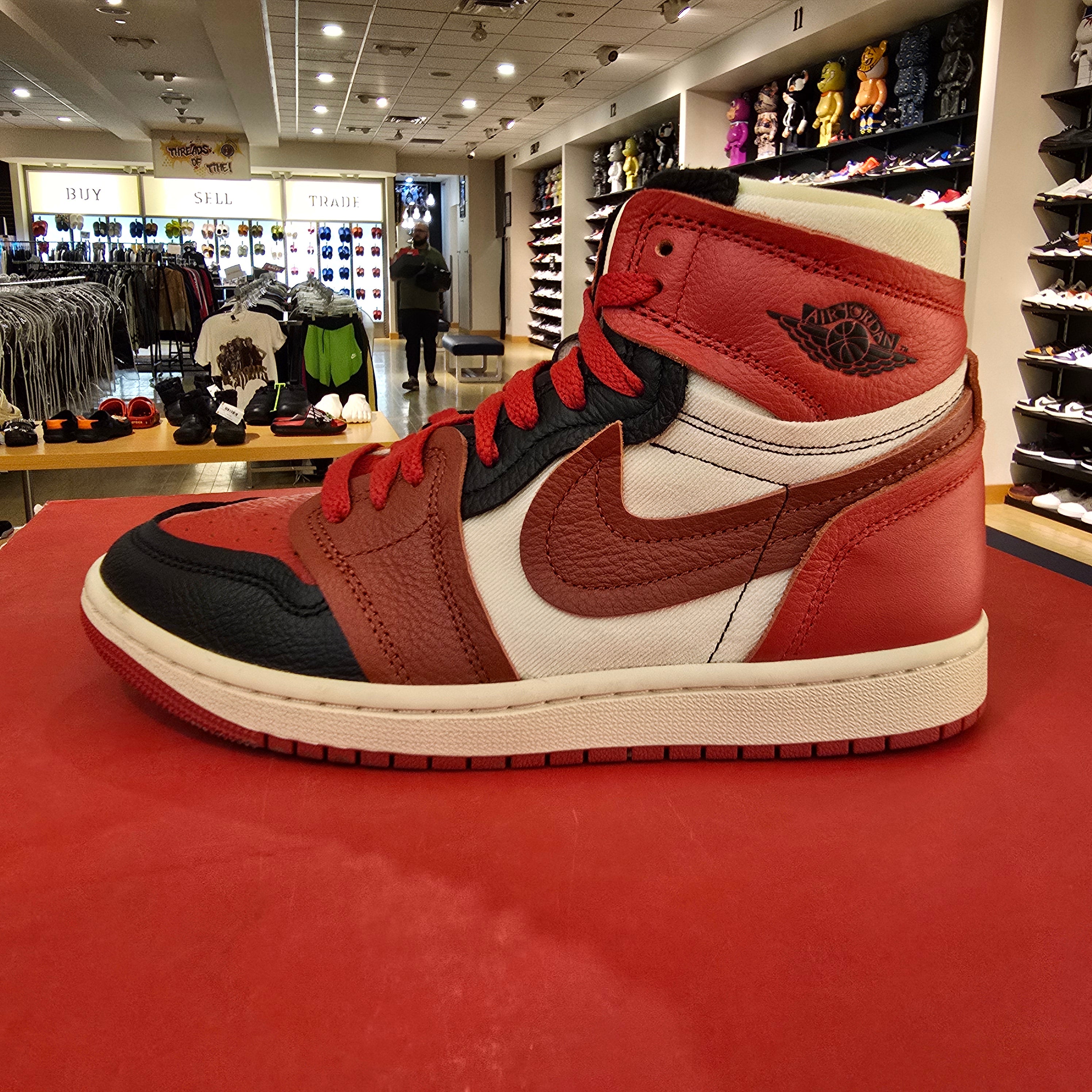Jordan 1 High Method of Make Sport Red (Women's) SZ 7/5.5M USED NO BOX