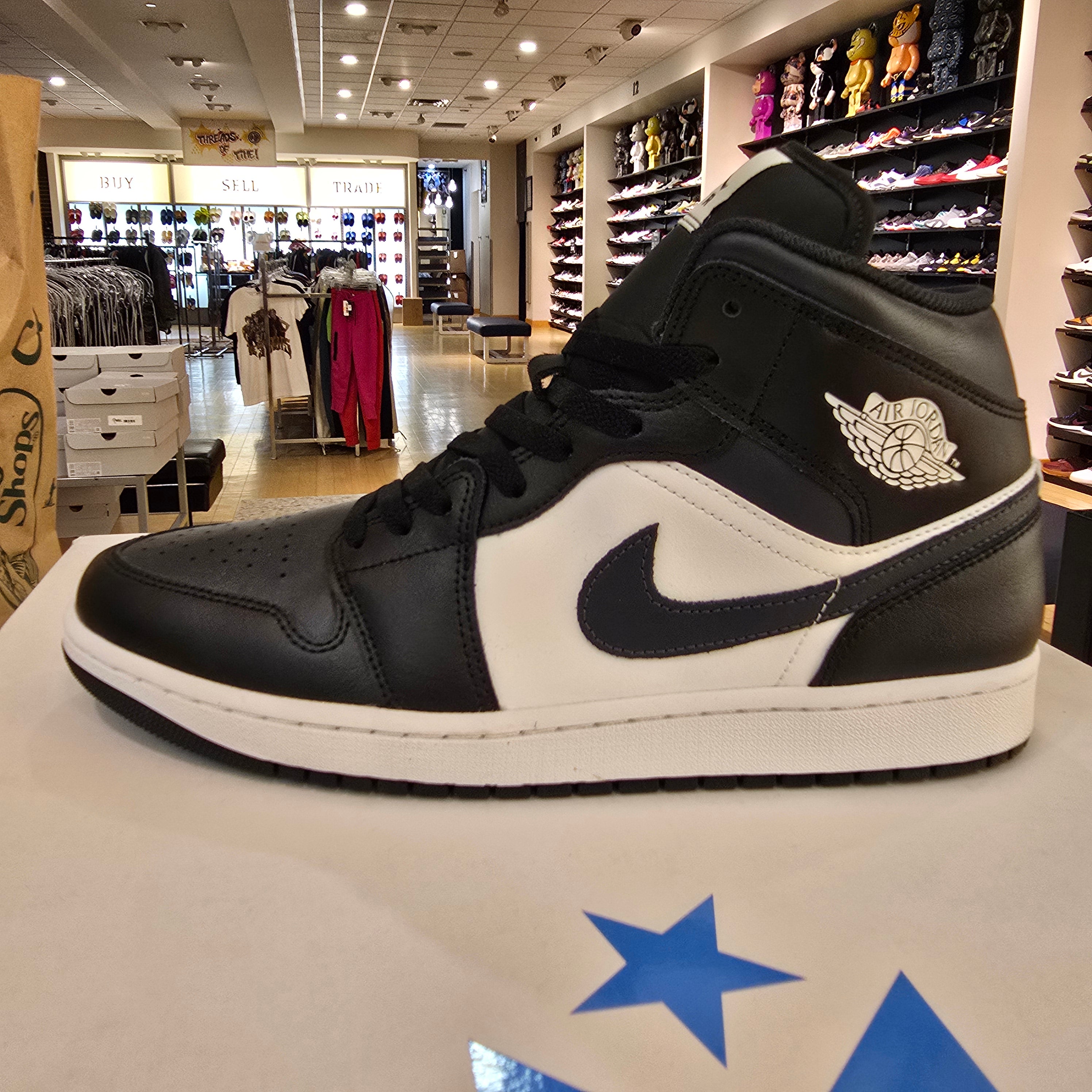 Jordan 1 Mid Off Noir Toe SZ 12 USED NO BOX