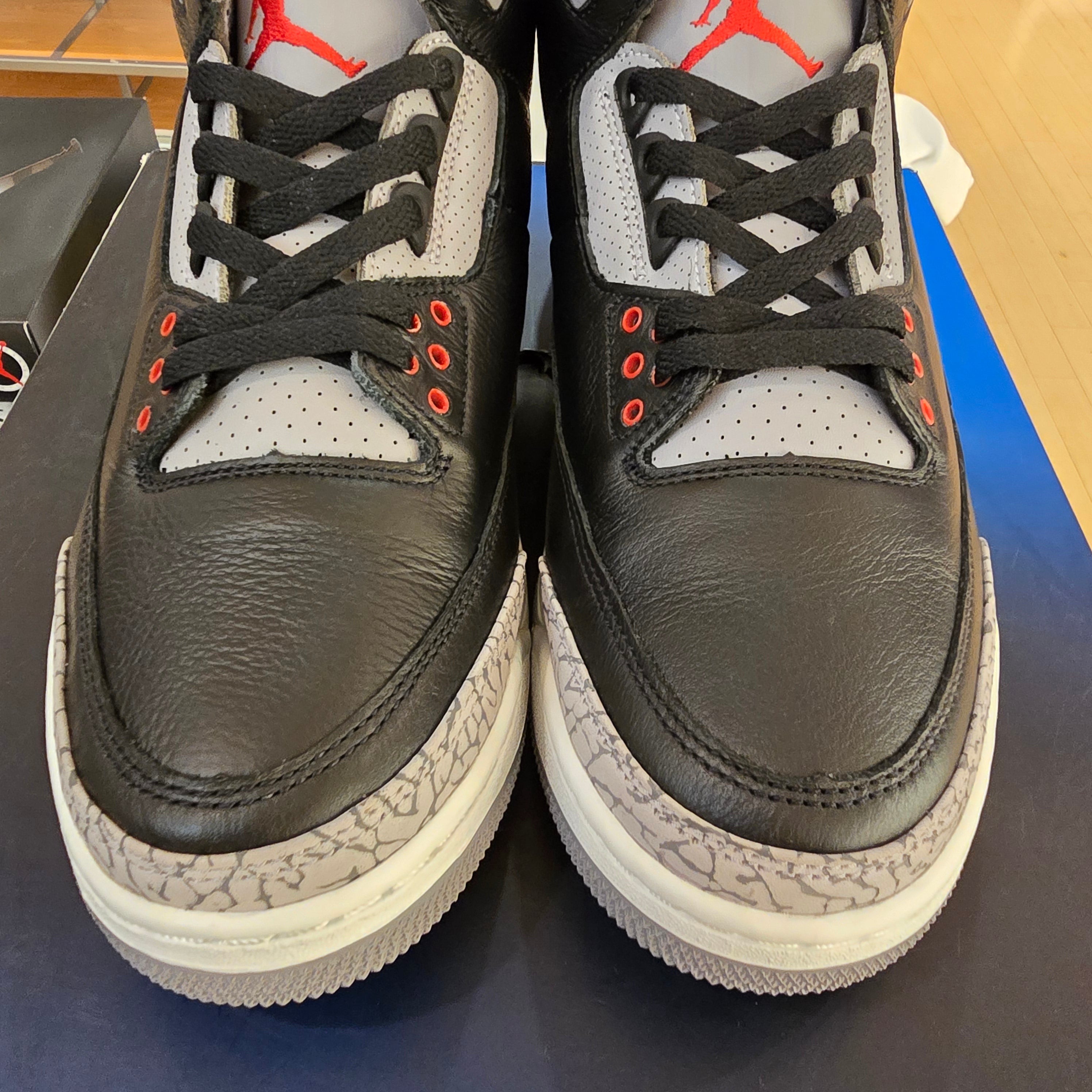Jordan 3 Retro Black Cement (2024) SZ 10.5 USED NO BOX