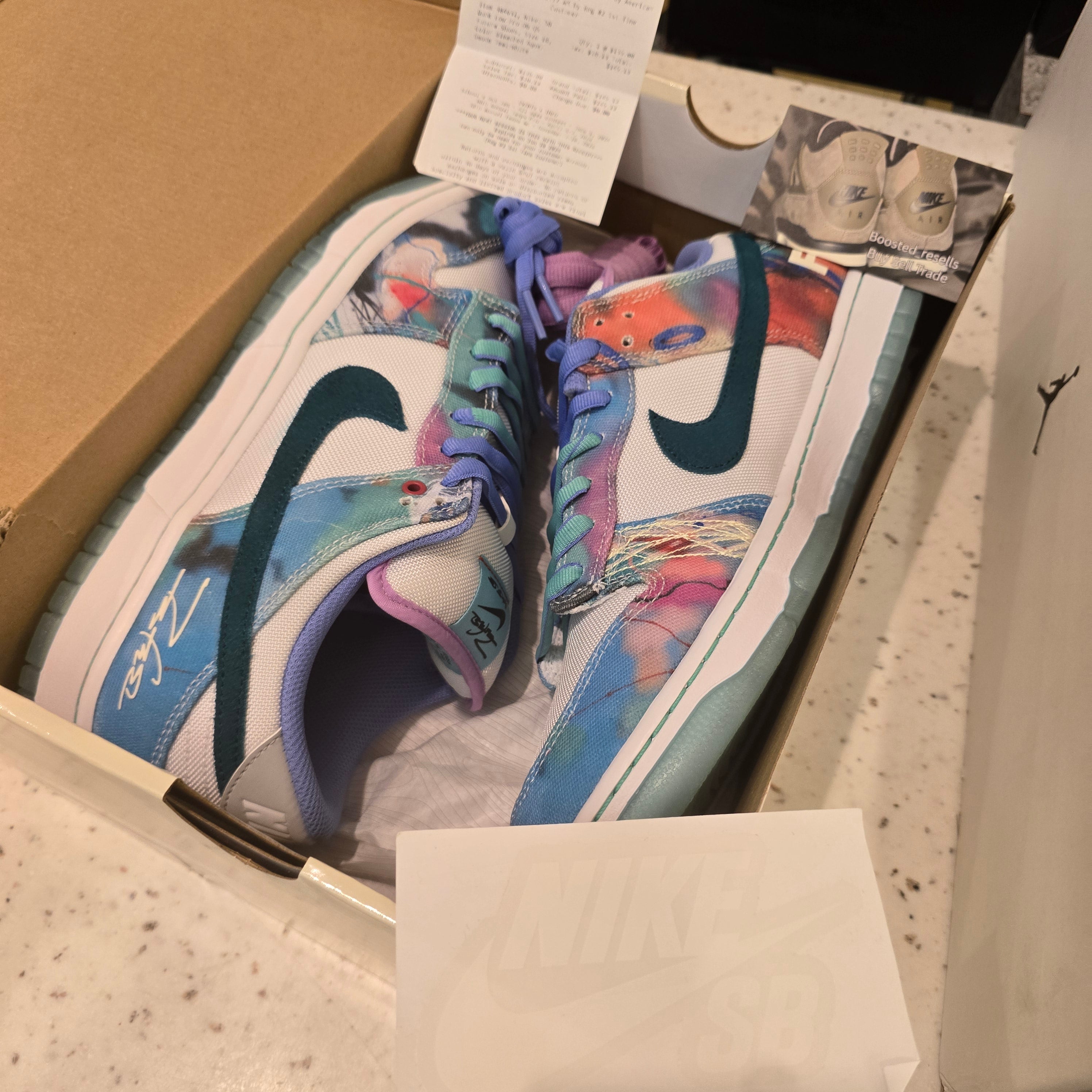 Nike SB Dunk Low Futura Laboratories Bleached Aqua SZ 10