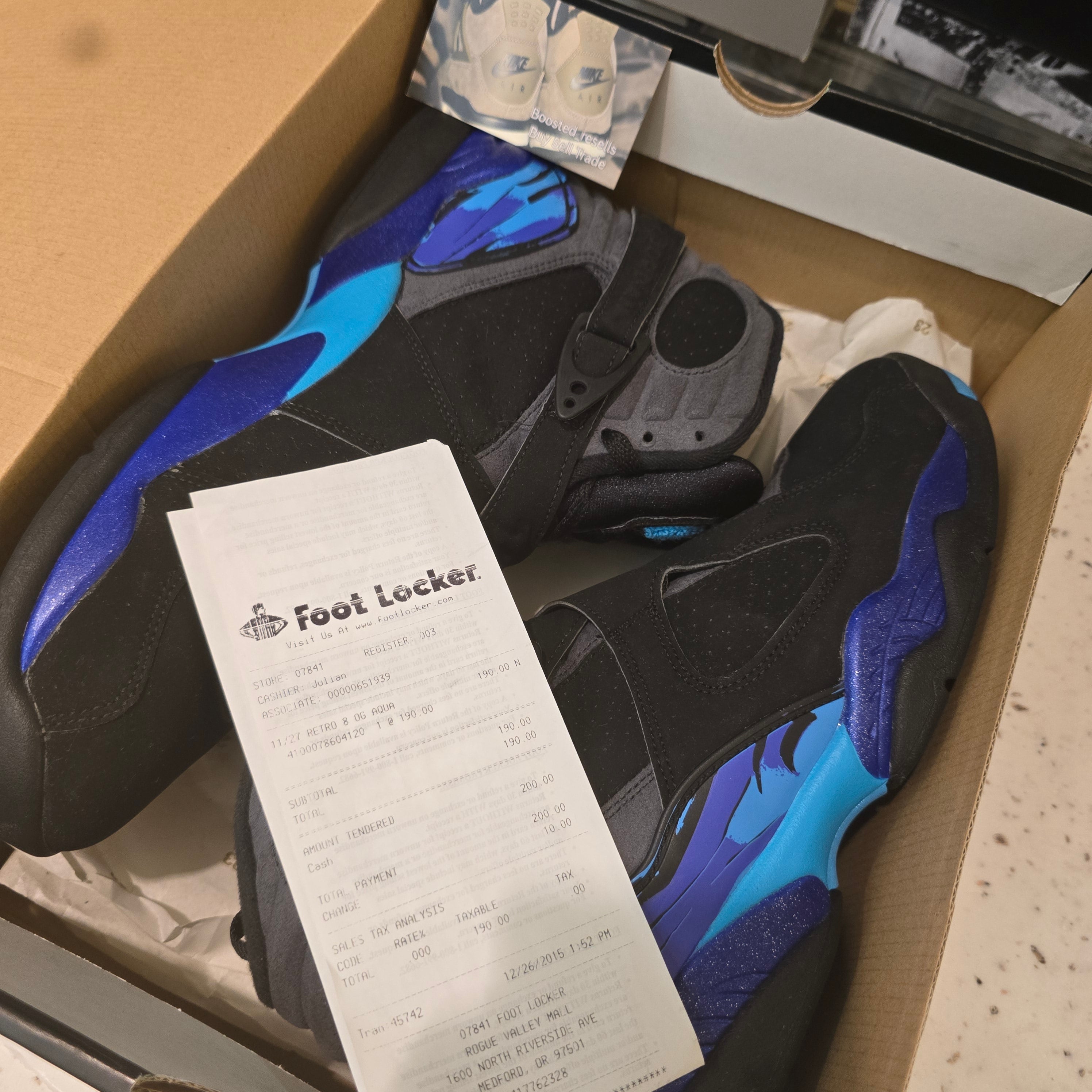 Jordan 8 Retro Aqua (2015) SZ 12 USED
