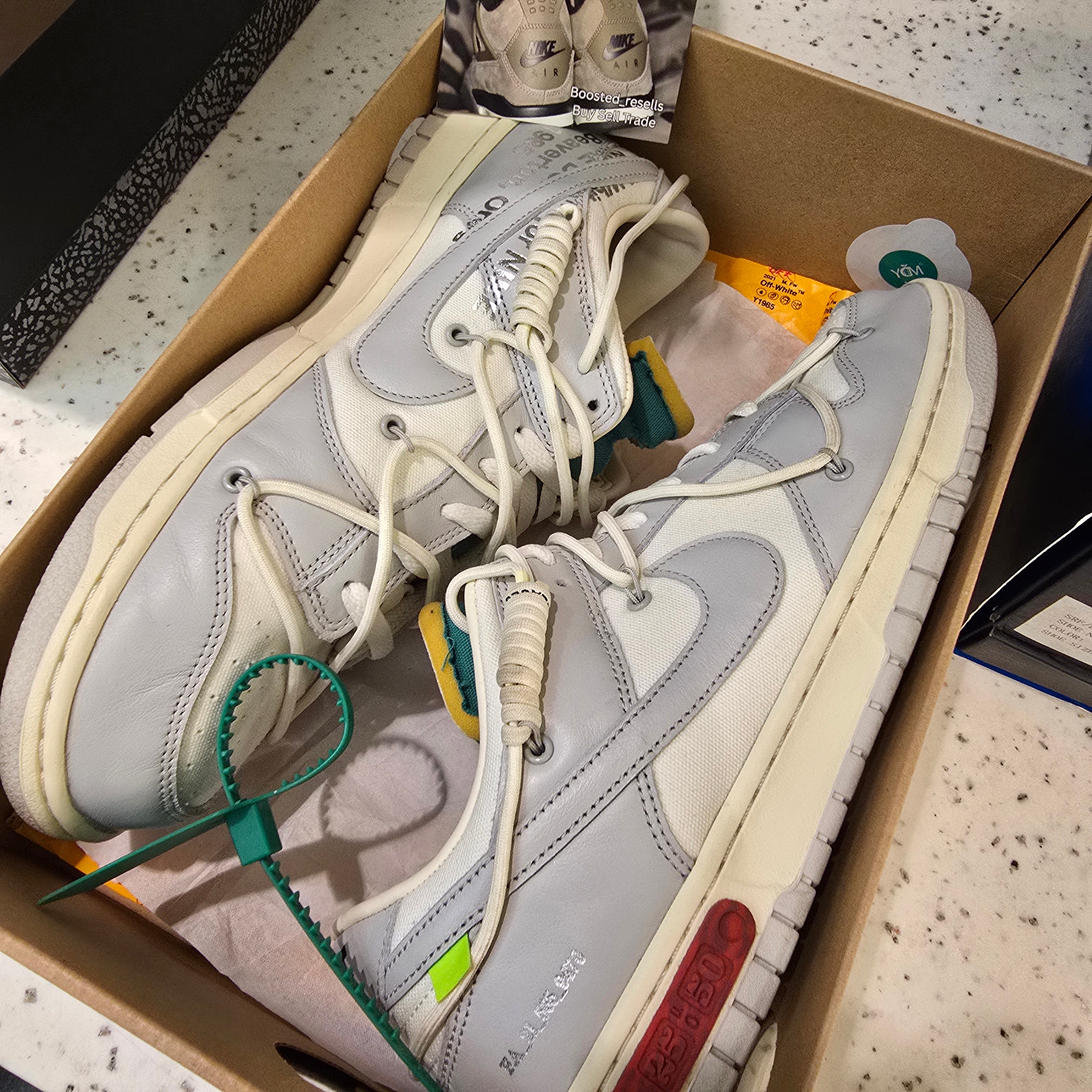 Nike Dunk Low Off-White Lot 25 SZ 13 USED